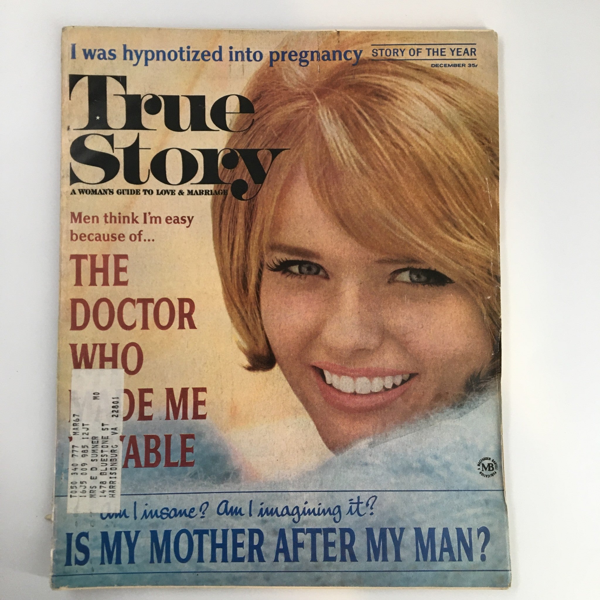 VTG True Story Magazine December 1966 My Husband Signed Our Son's Death Warrant