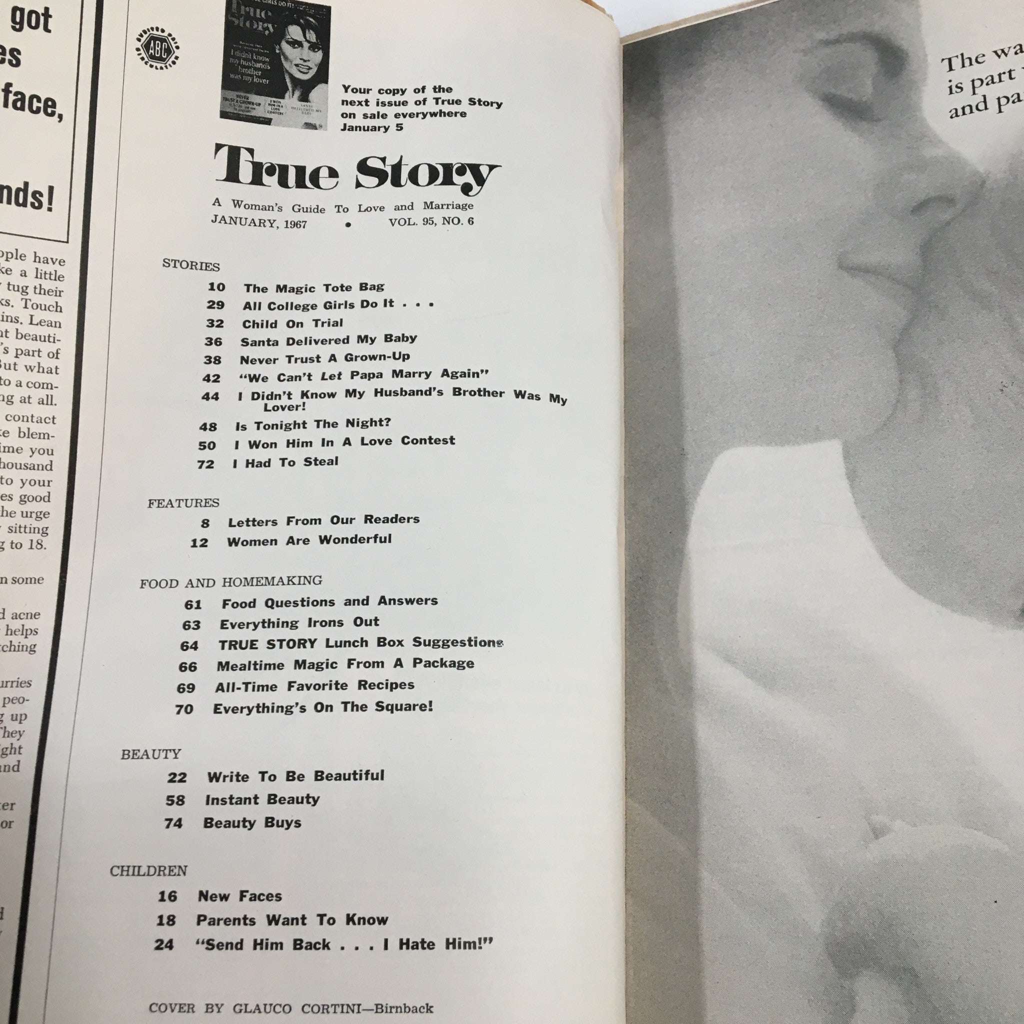 VTG True Story Magazine January 1967 I Didn't Know My Husband's Bro Was My Lover