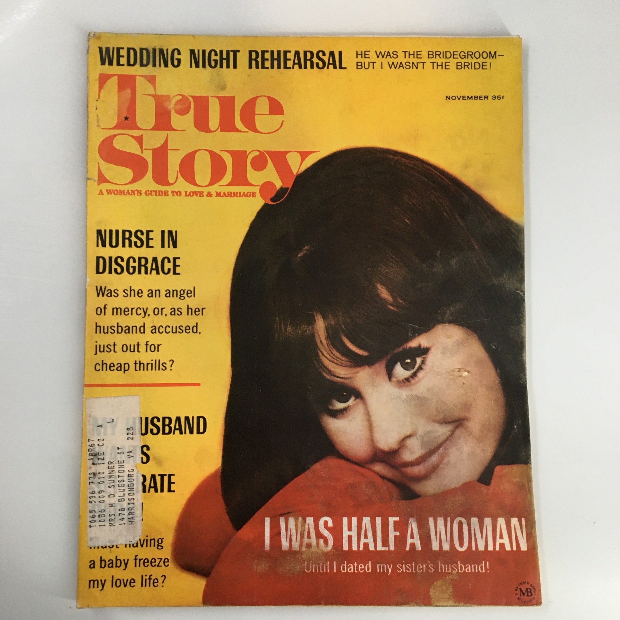 VTG True Story Magazine November 1966 True Story Lunch Box Suggestions