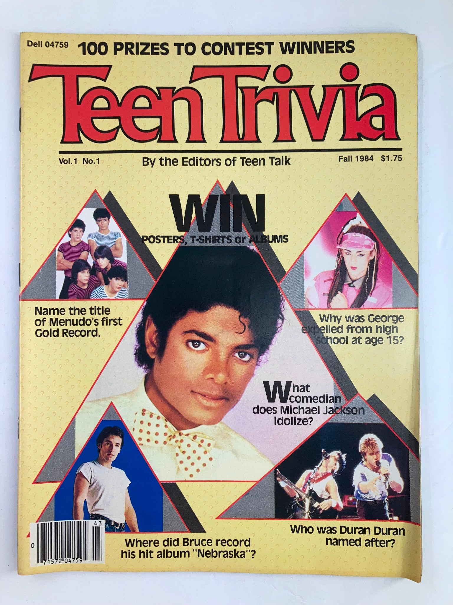 VTG Teen Trivia Magazine Fall 1984 Vol 1 #1 Michael Jackson No Label