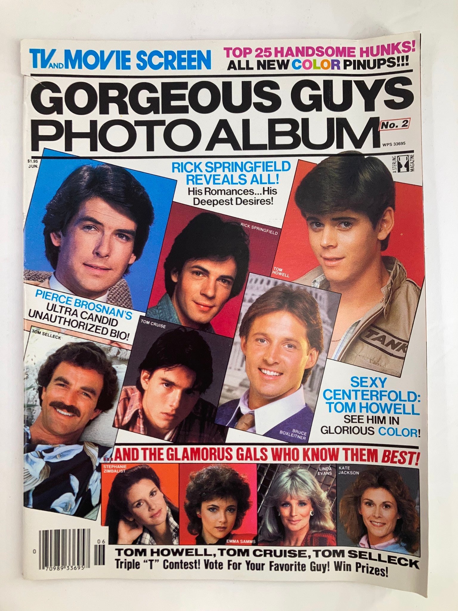 VTG Gorgeous Guys Photo Album No. 2 Rick Springfield, Tom Howell No Label