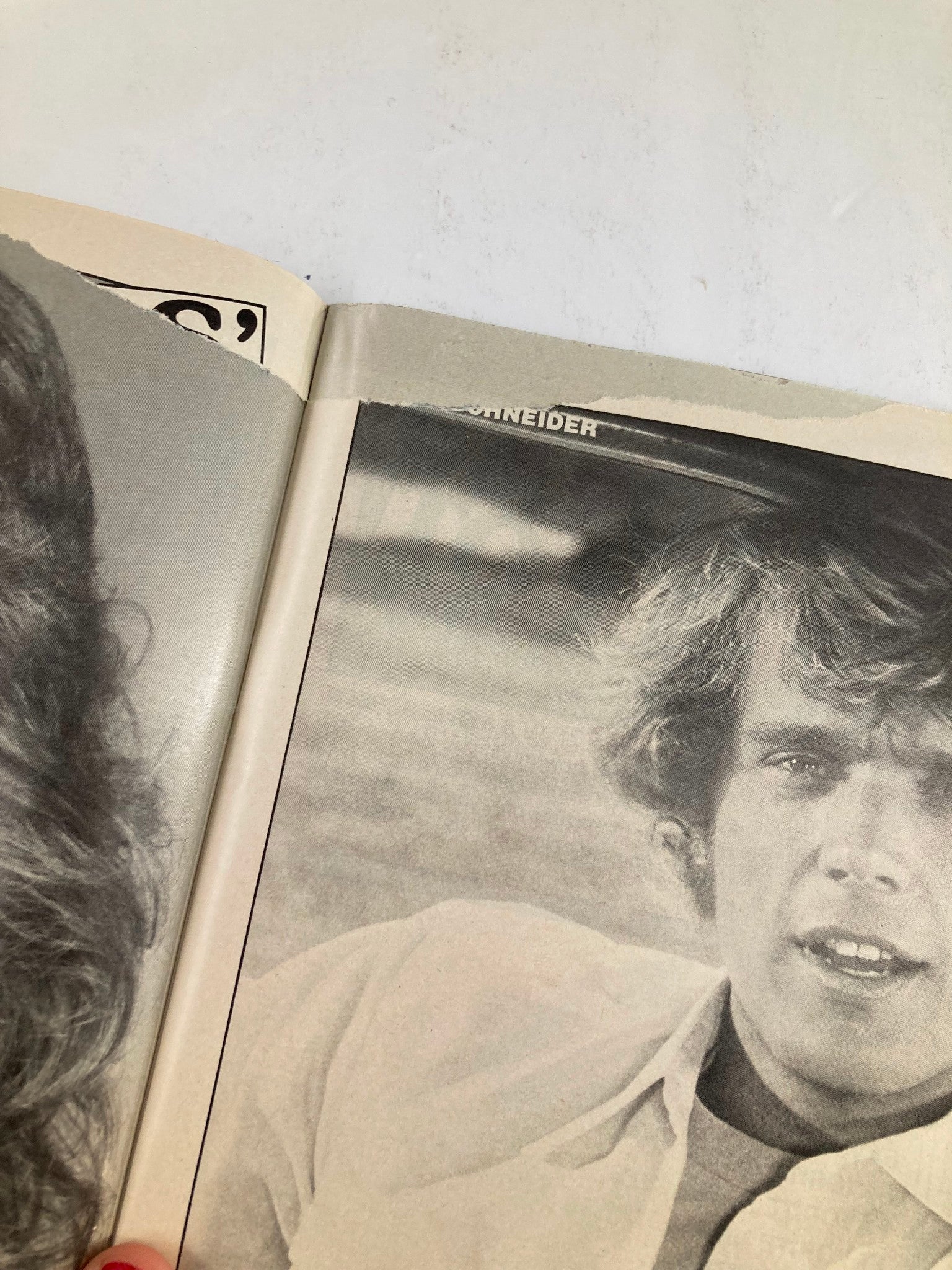 VTG TV Superstar Photo Album April 1984 Vol 31 #1 presents an image of a young man with tousled hair, illustrating the casual, laid-back fashion trends of the 1980s.