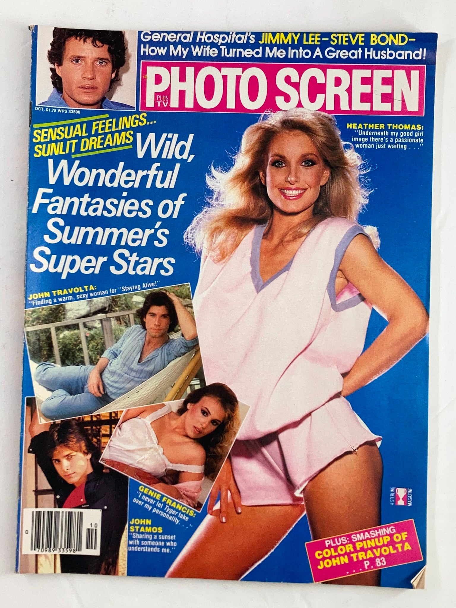 VTG Photo Screen Magazine October 1983 Vol 18 #3 Heather Thomas No Label