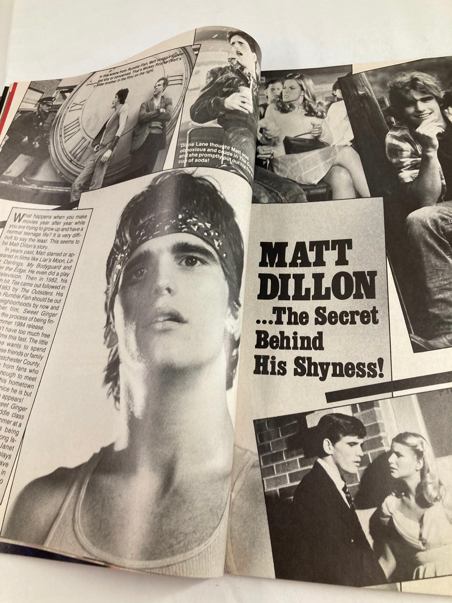 VTG Photo Screen Magazine February 1984 Vol 5 #6 Matt Dillon No Label