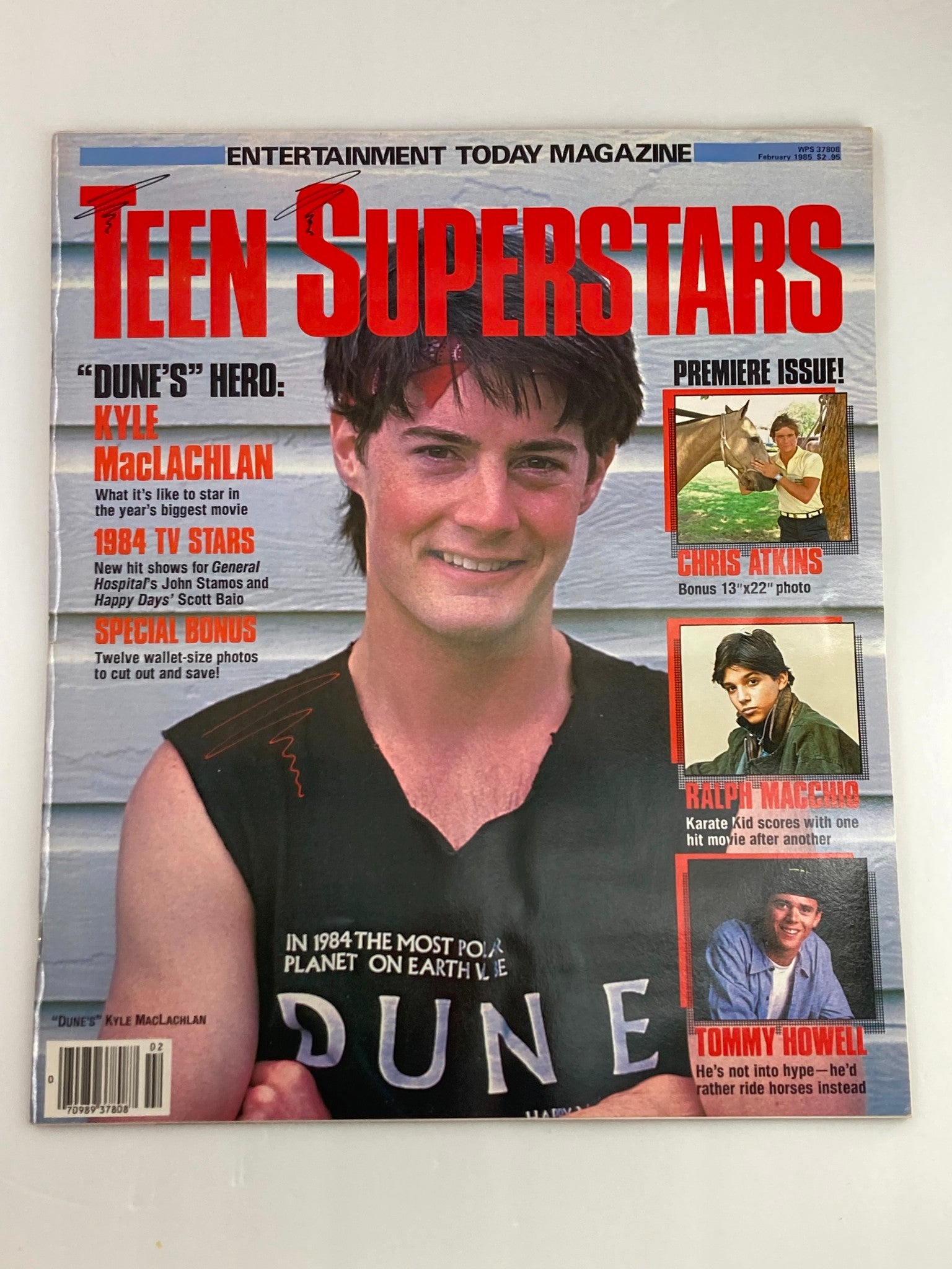 VTG Teen Superstars Magazine February 1985 Kyle MacLachlan No Label