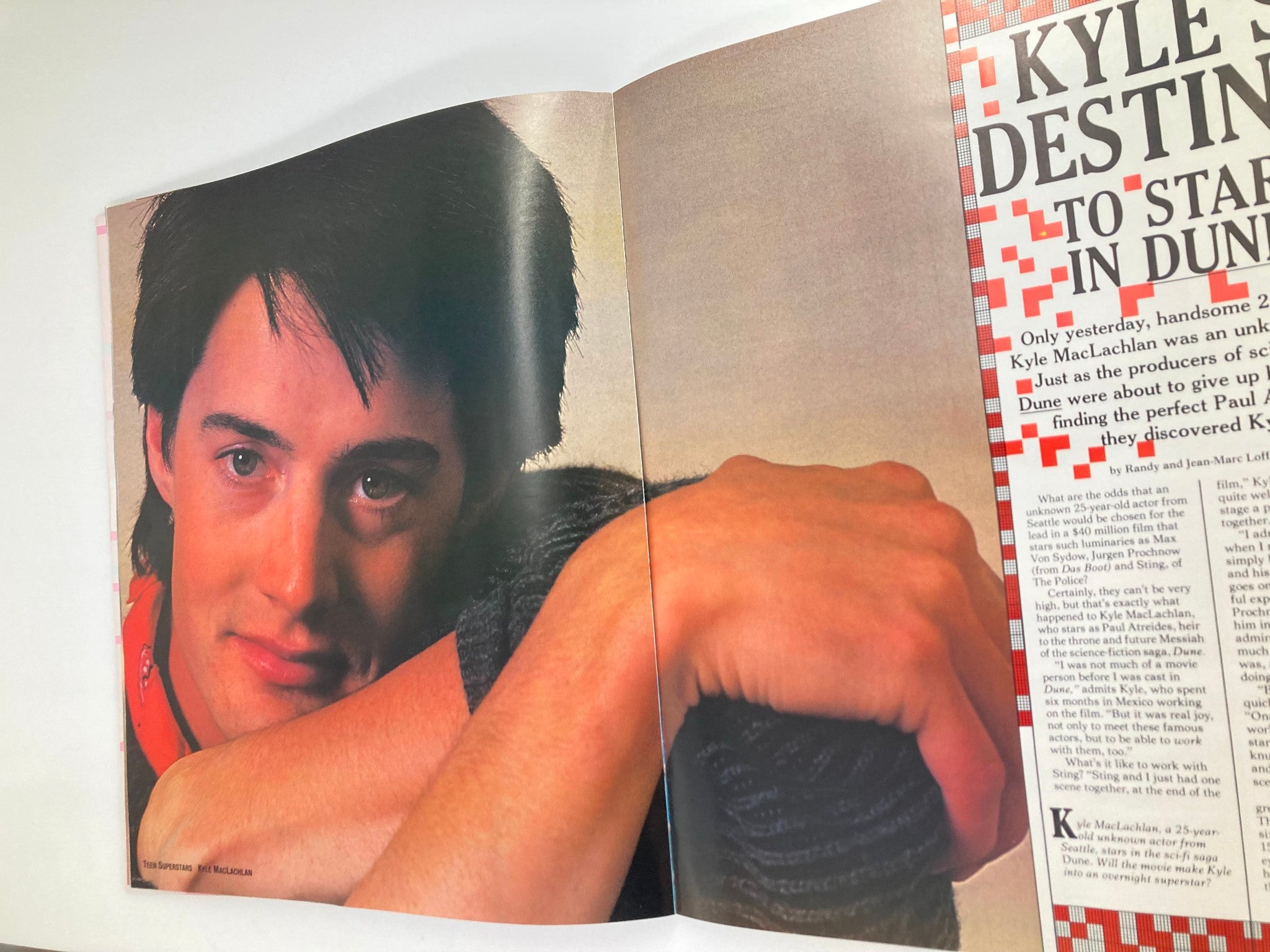 VTG Teen Superstars Magazine February 1985 Kyle MacLachlan No Label