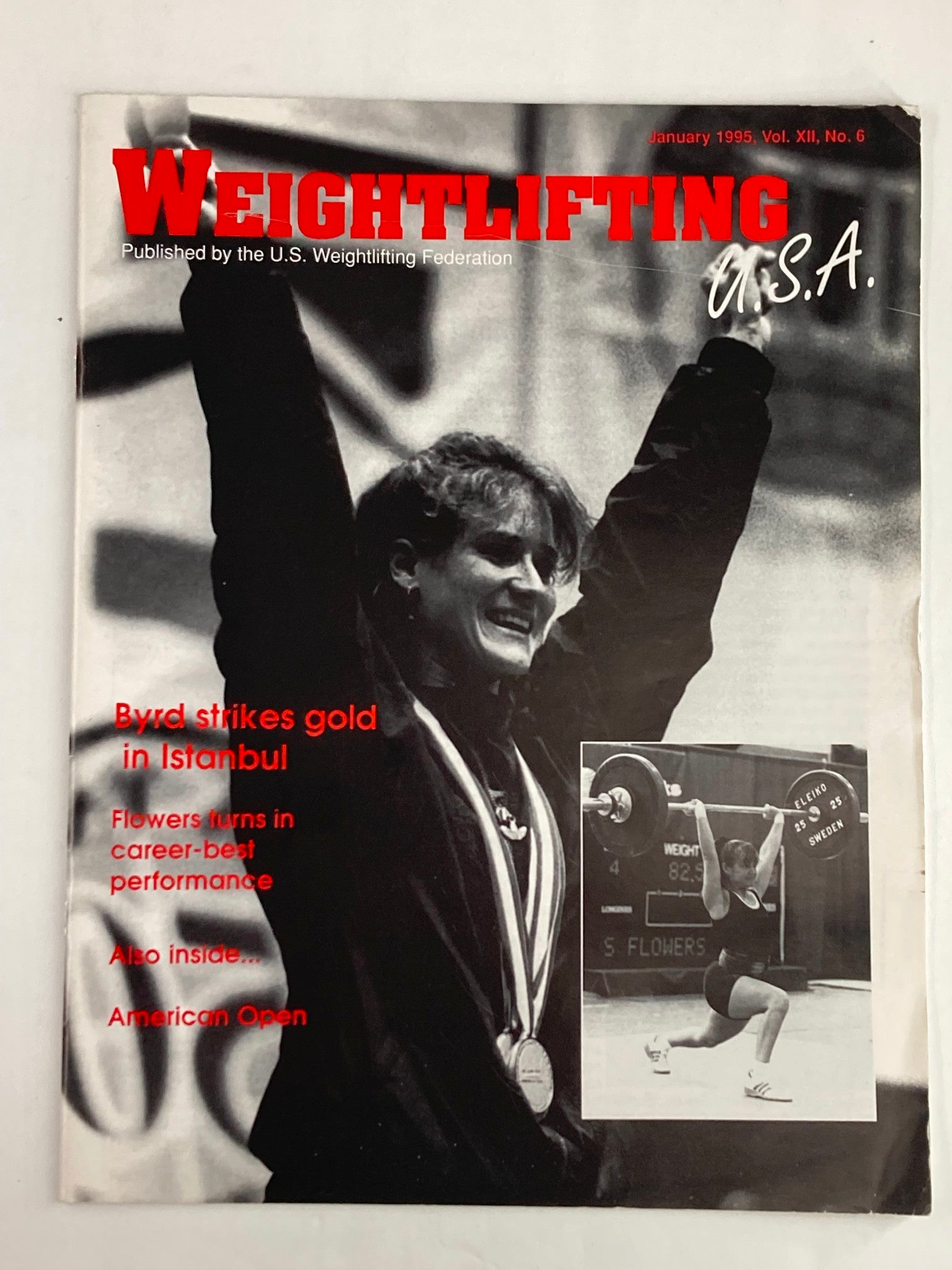 Weightlifting USA Magazine Vol 12 #6 January 1995 Byrd Strikes Gold in Istanbul