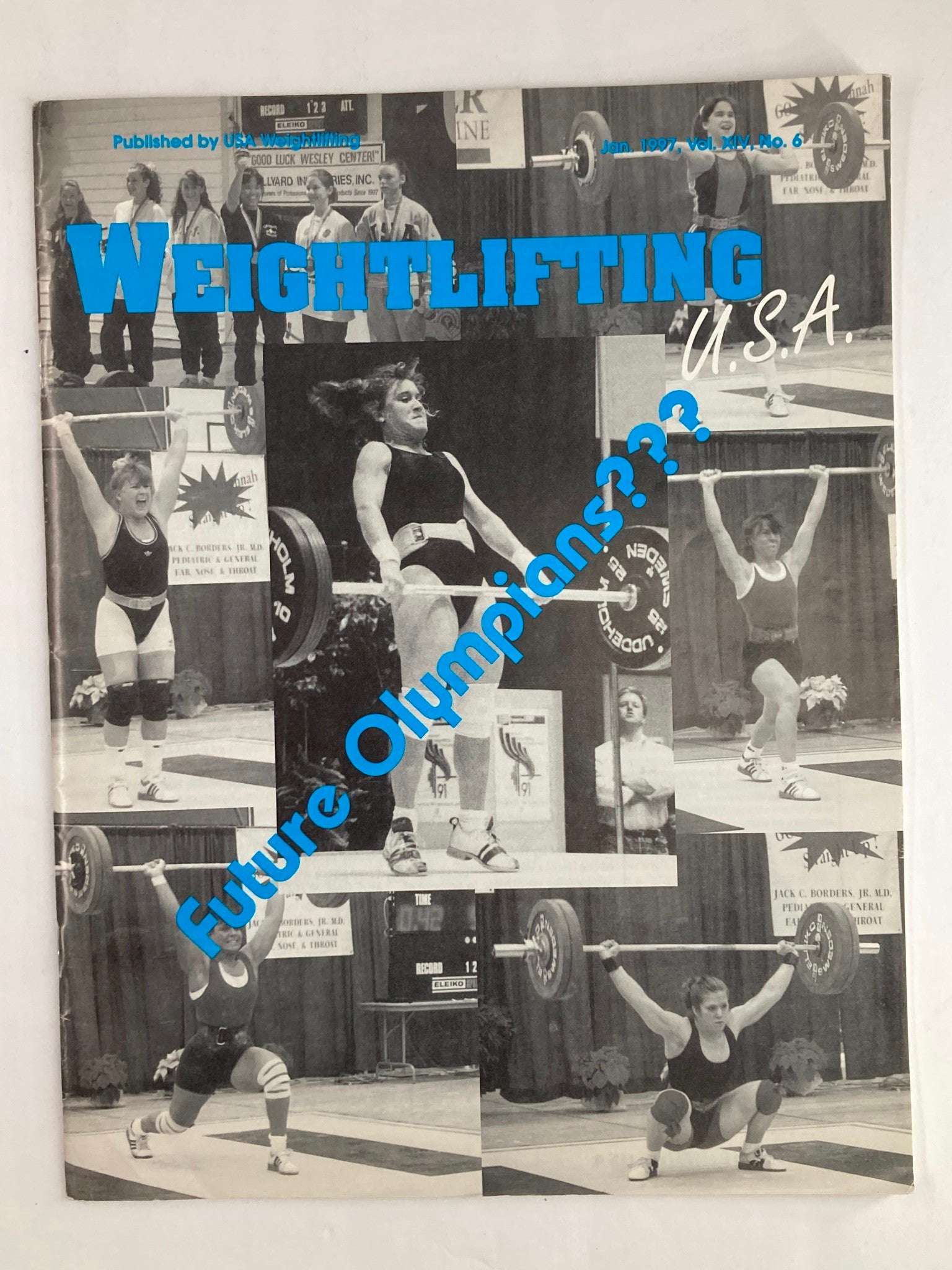 Weightlifting USA Magazine Vol 14 #6 January 1997 Future Olympians