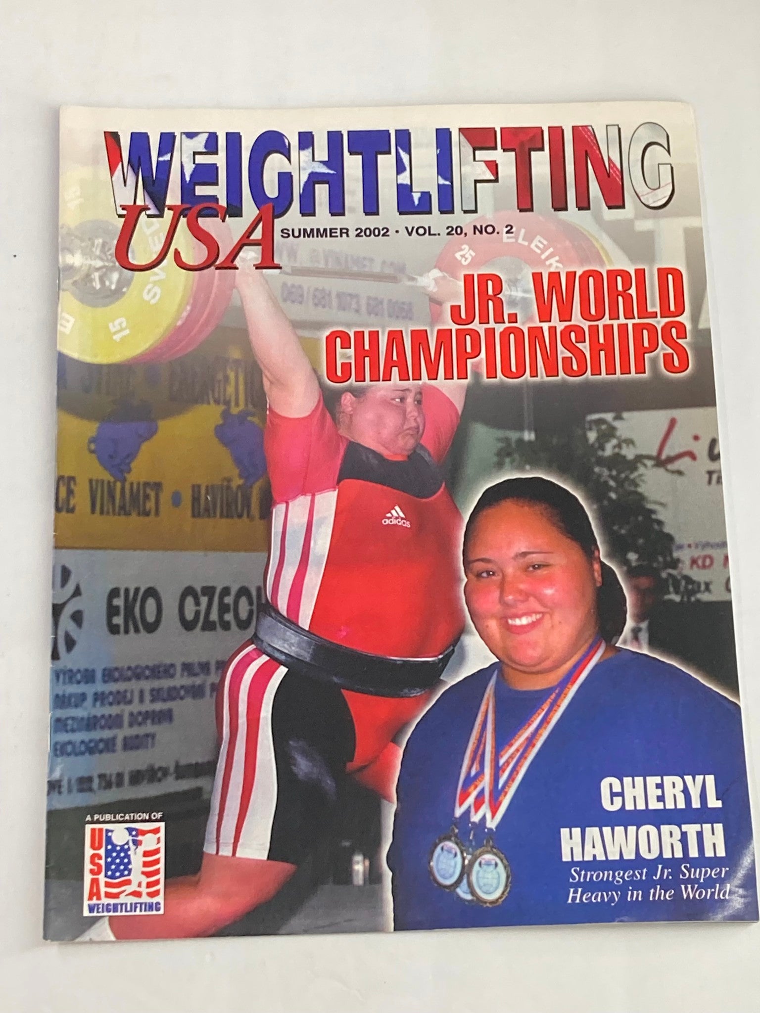 Weightlifting USA Magazine Vol 20 #2 Summer 2002 Cheryl Haworth Strongest Jr.