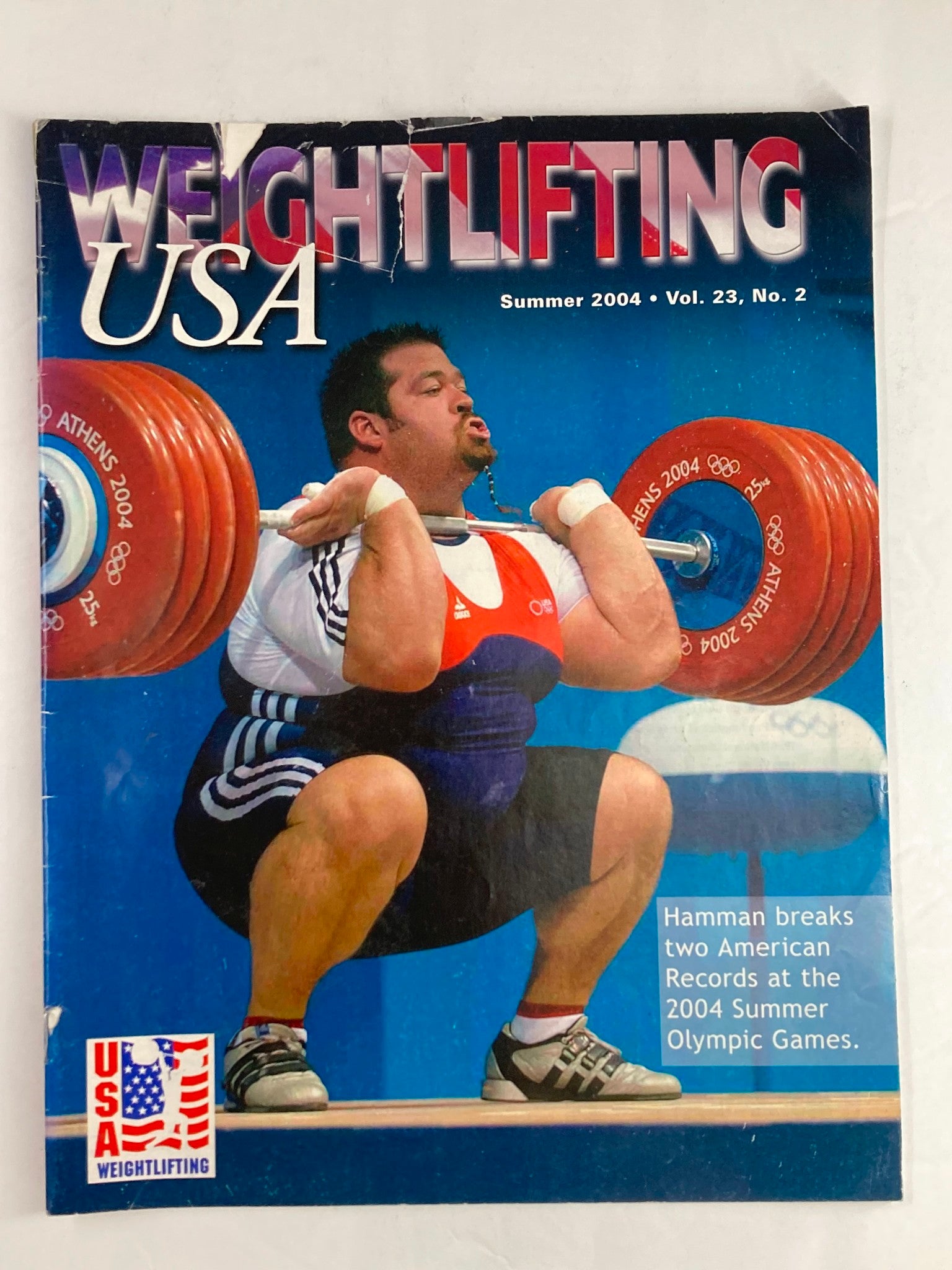 Weightlifting USA Magazine Vol 23 #2 Summer 2004 Shane Hamman Summer Olympics