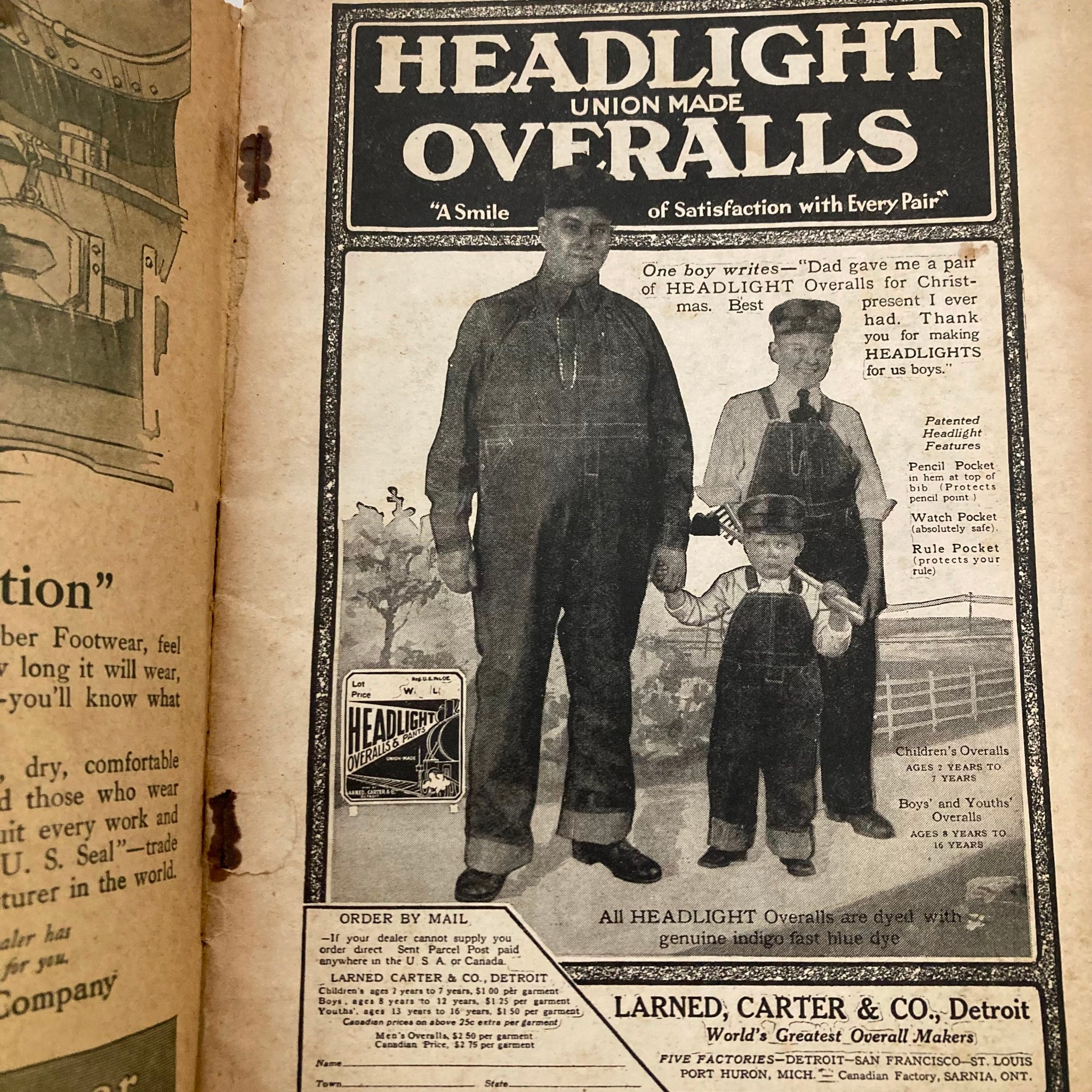 VTG The Railroad Trainman Magazine February 1918 Vol 35 No. 2 Headlight Overalls