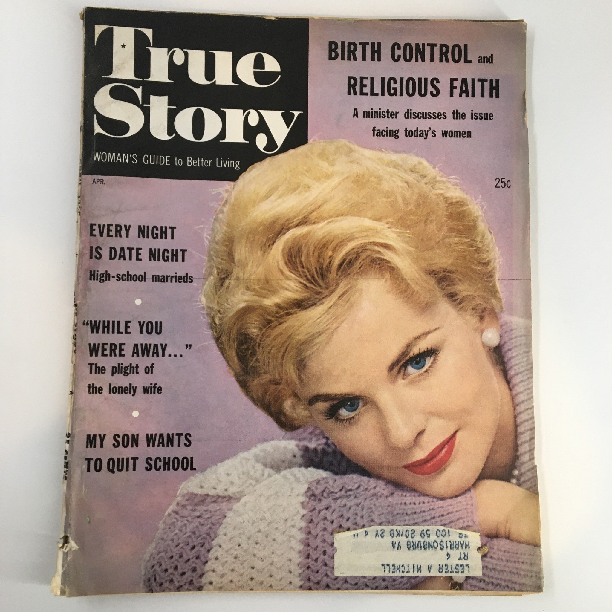 VTG True Story Magazine April 1960 Birth Control and Religious Faith Issue