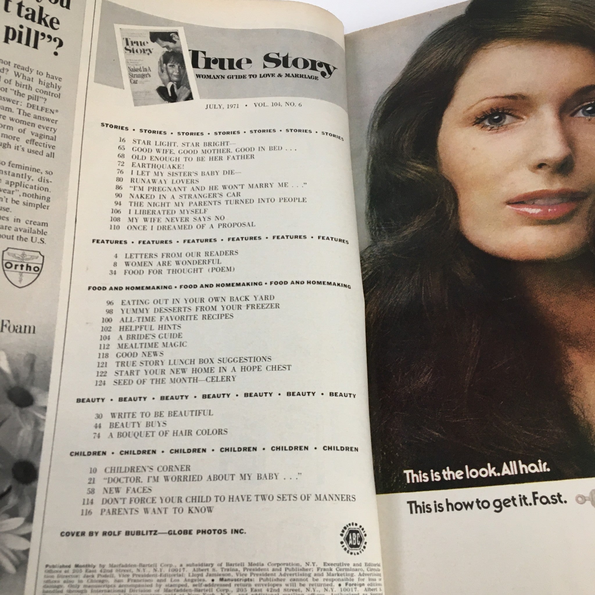 VTG True Story Magazine July 1971 I Found Myself Naked In A Stranger's Car