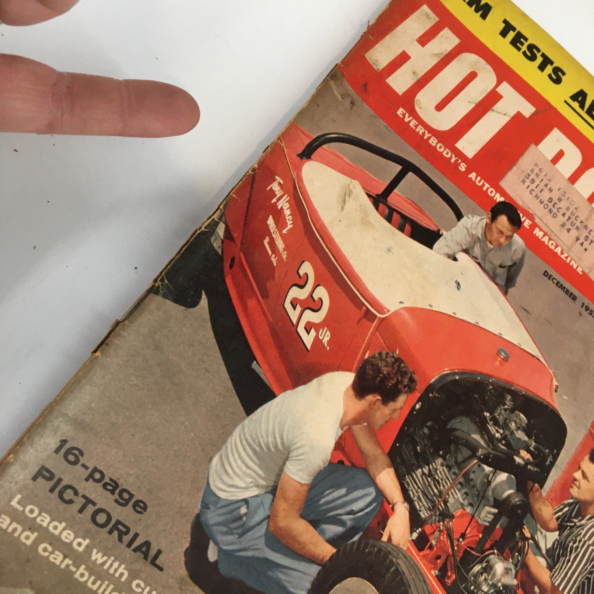 Hot Rod Magazine December 1957 Loaded with Custom-Tips & Car-Building Ideas