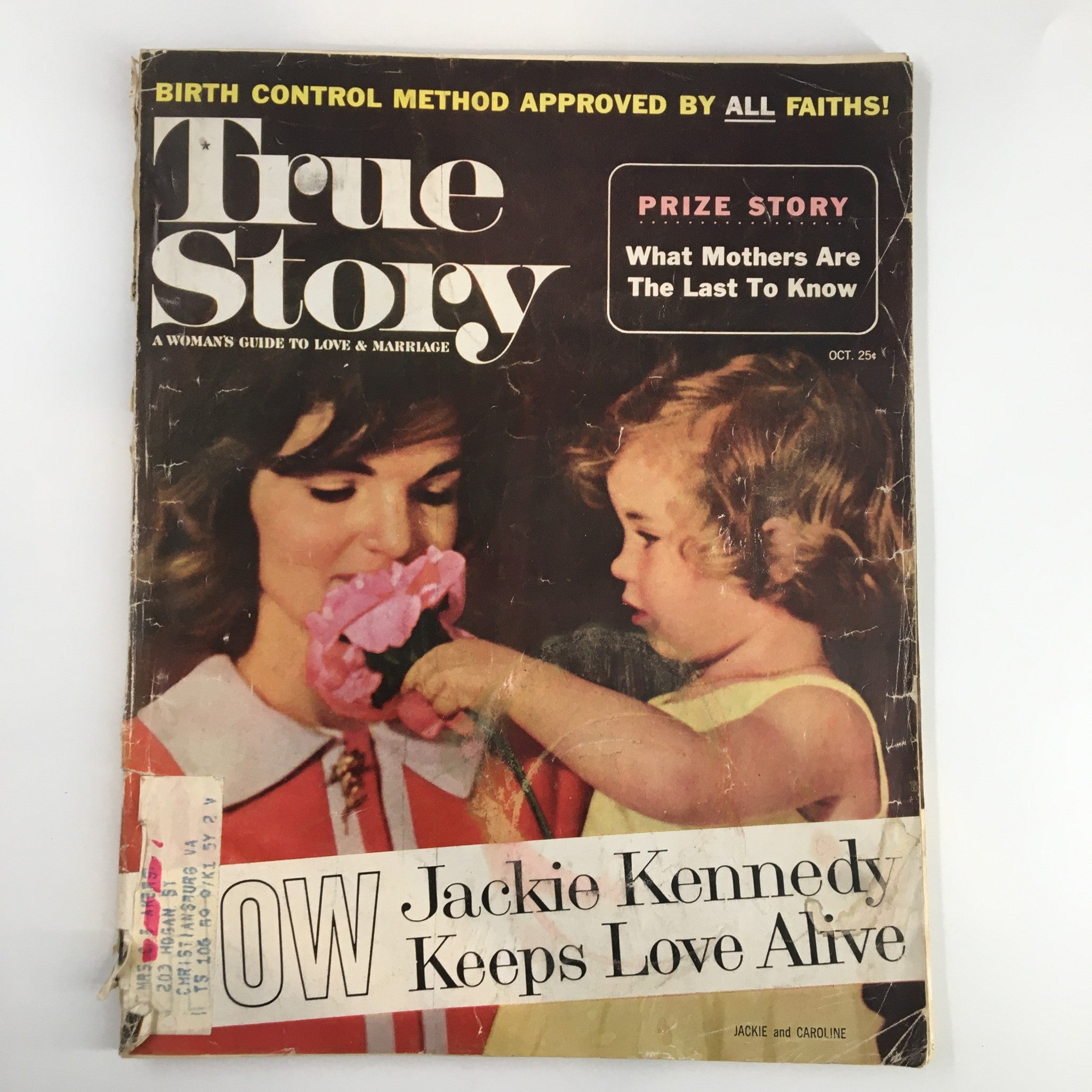 VTG True Story Magazine October 1962 How Jackie Kennedy Keeps Love Alive