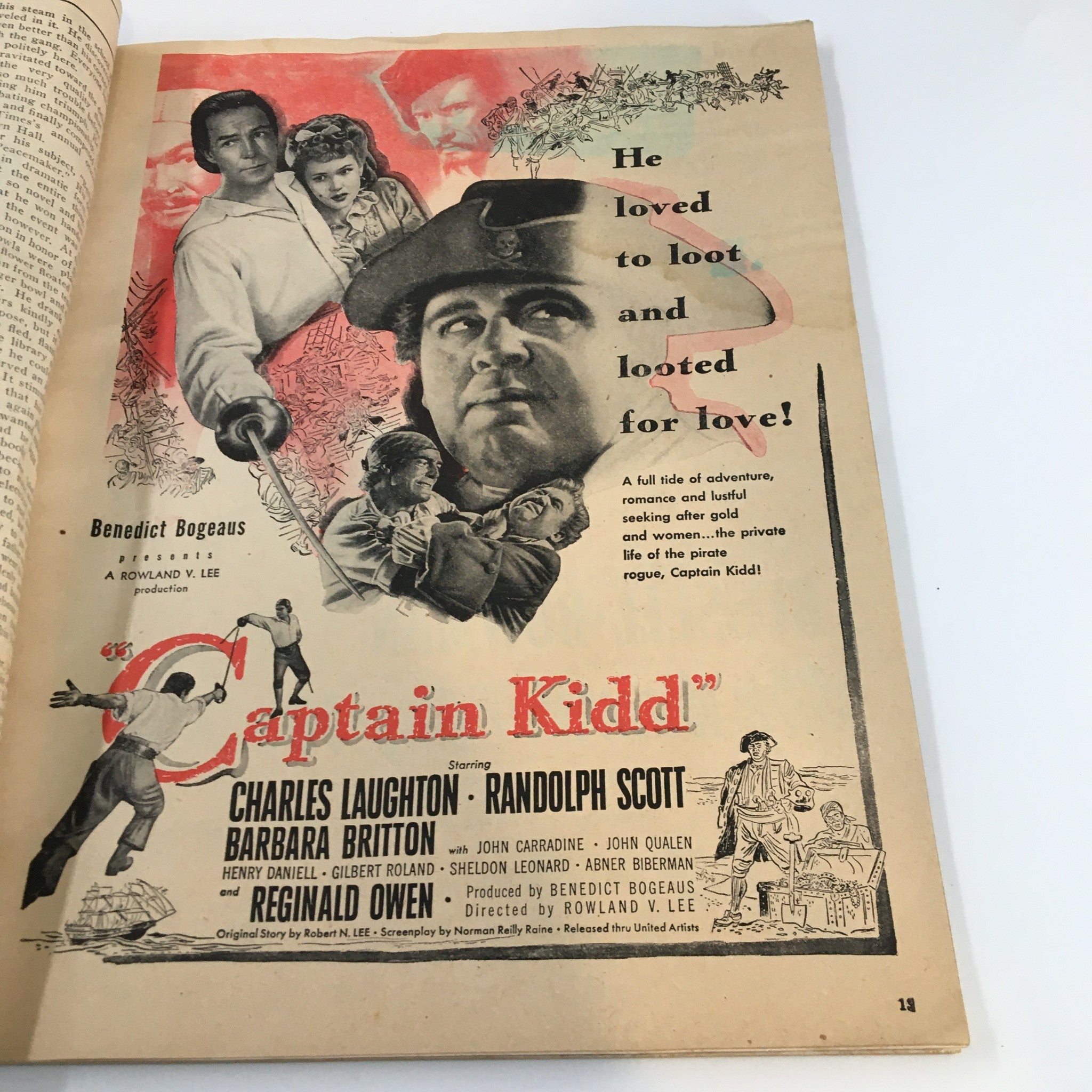 VTG Motion Picture Magazine October 1945 Joan Leslie A Close-Up No Label
