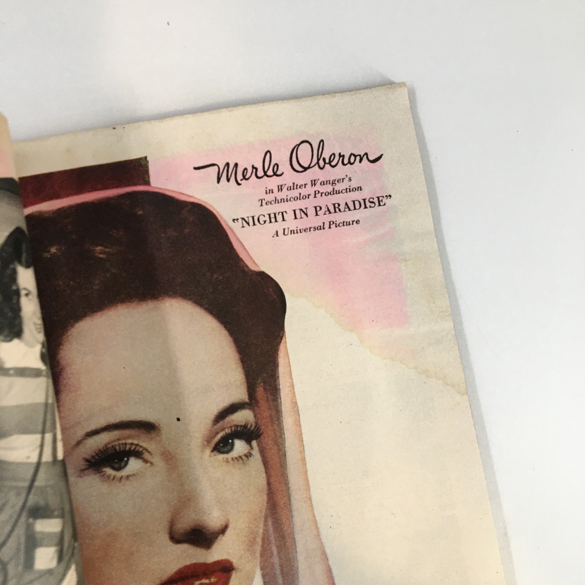 VTG Motion Picture Magazine October 1945 Joan Leslie A Close-Up No Label