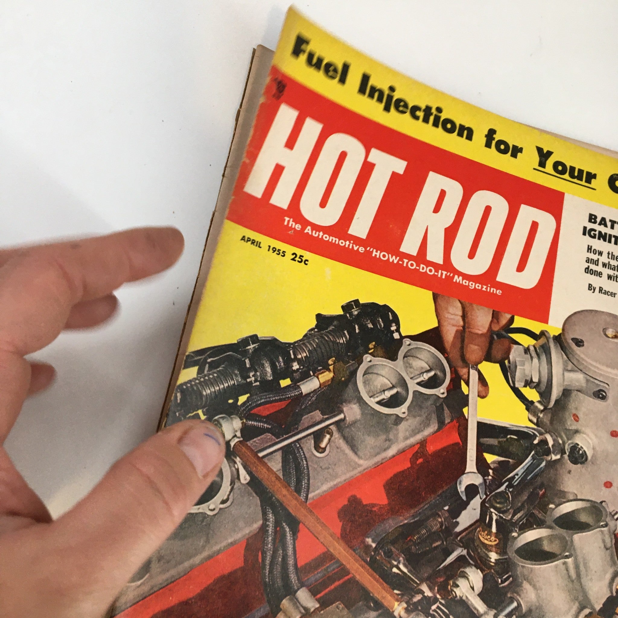 VTG Hot Rod Magazine April 1955 Digits of The Famed Tom Spalding No Label