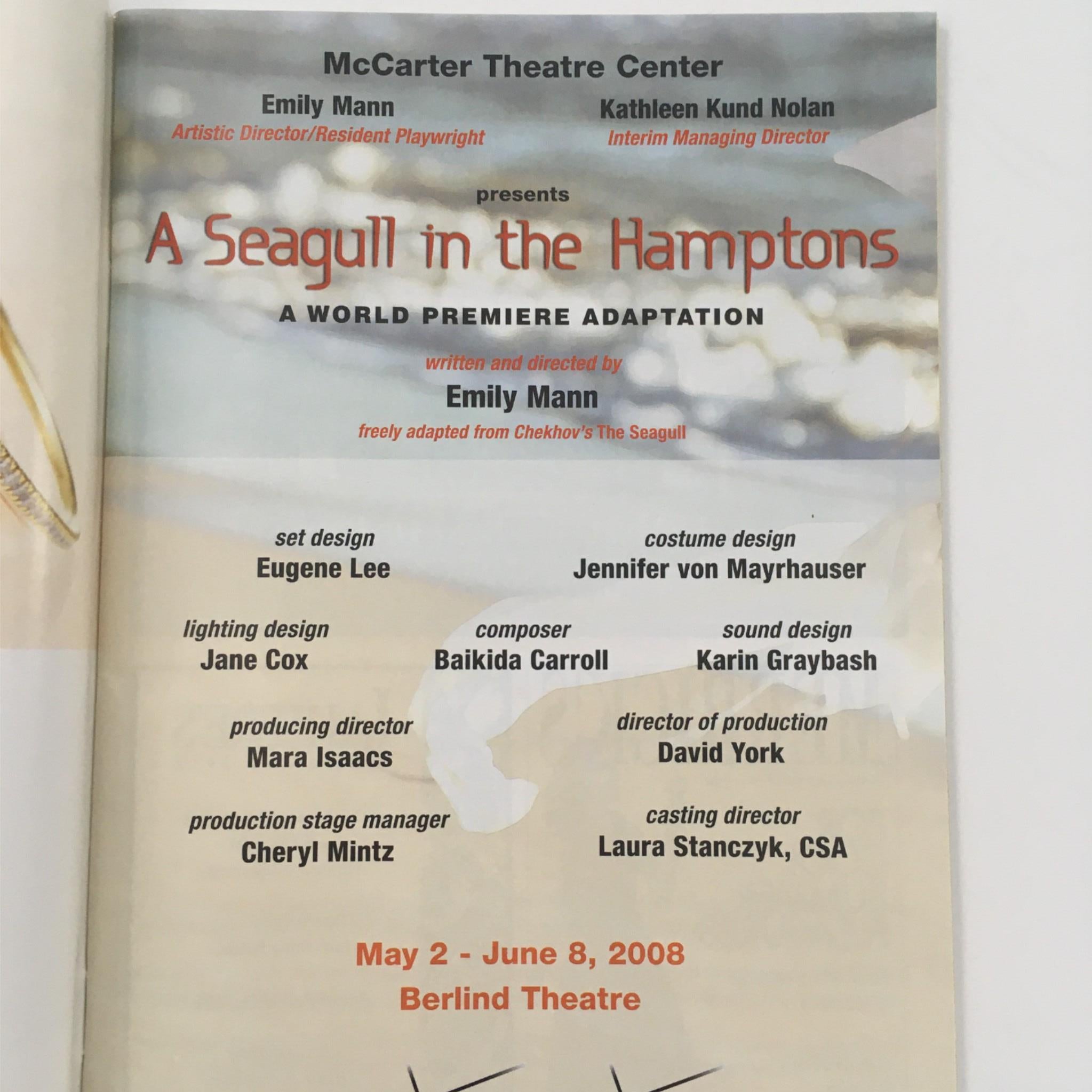 2008 A Seagull in the Hamptons at McCarter Theater Center by Emily Maan