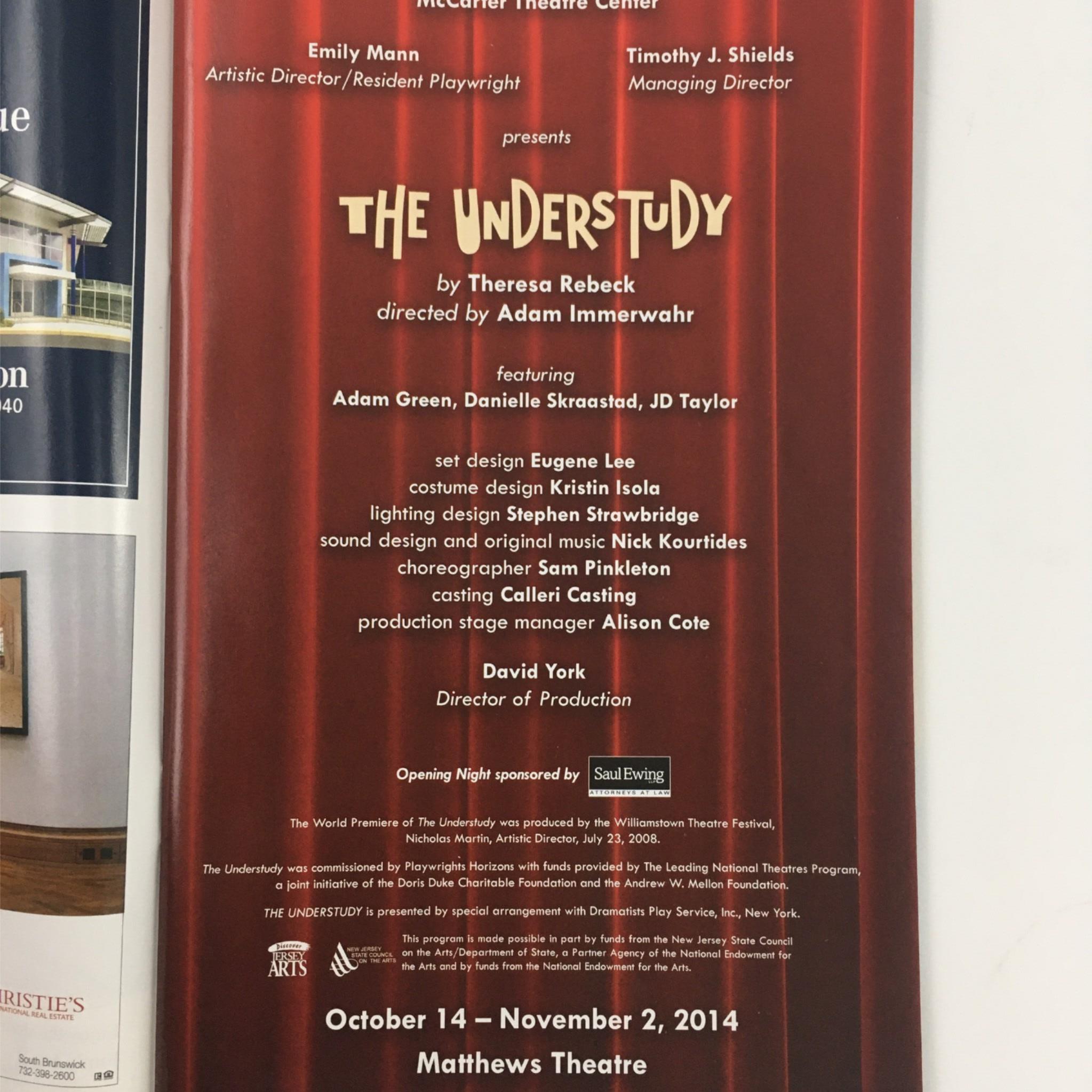 2014 The Understudy at McCarter Theatre Centre by Theresa Rebeck, David York