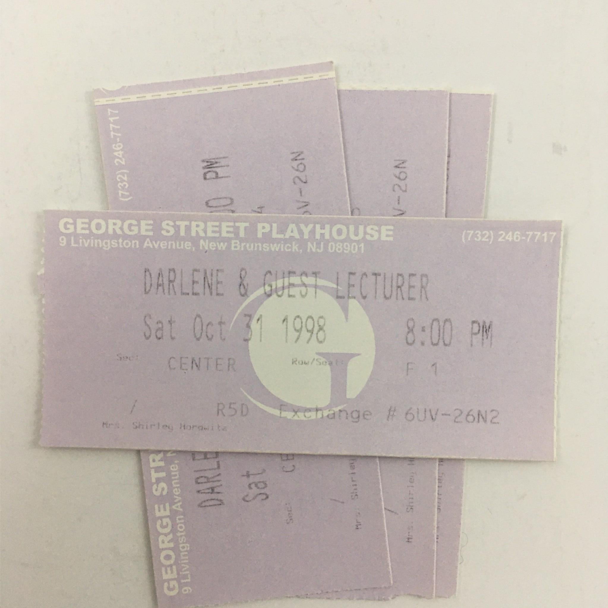 1998 Darlene and the Guest Lecturer by A.R. Gurney at George Street Playhouse