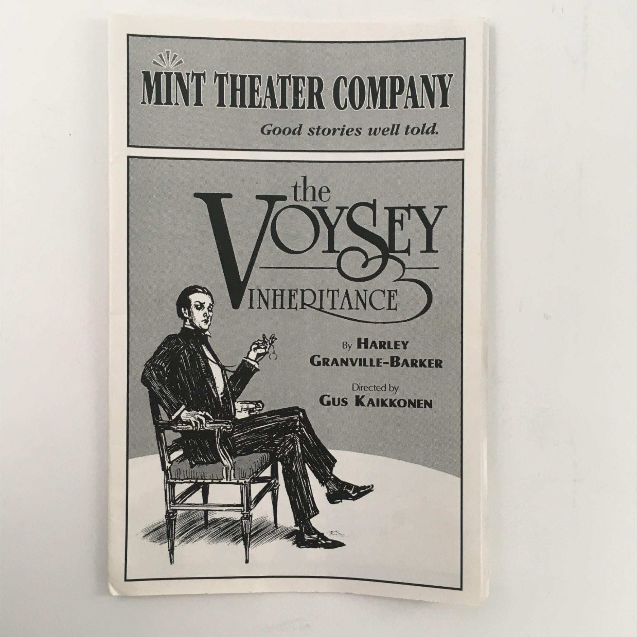 1999 The Voysey by Harley Granville-Barker, Gus Kaikkonen with Mint Theatre