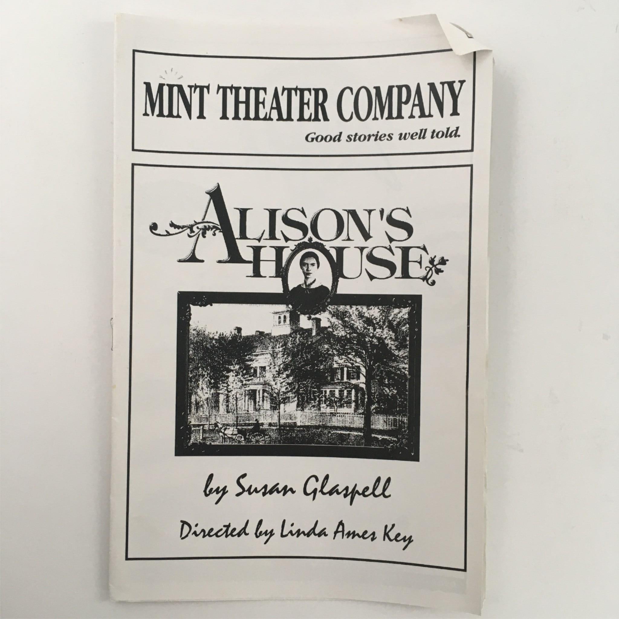 Alison's House by Susan Glaspell, Linda Ames Key with Mint Theatre Company