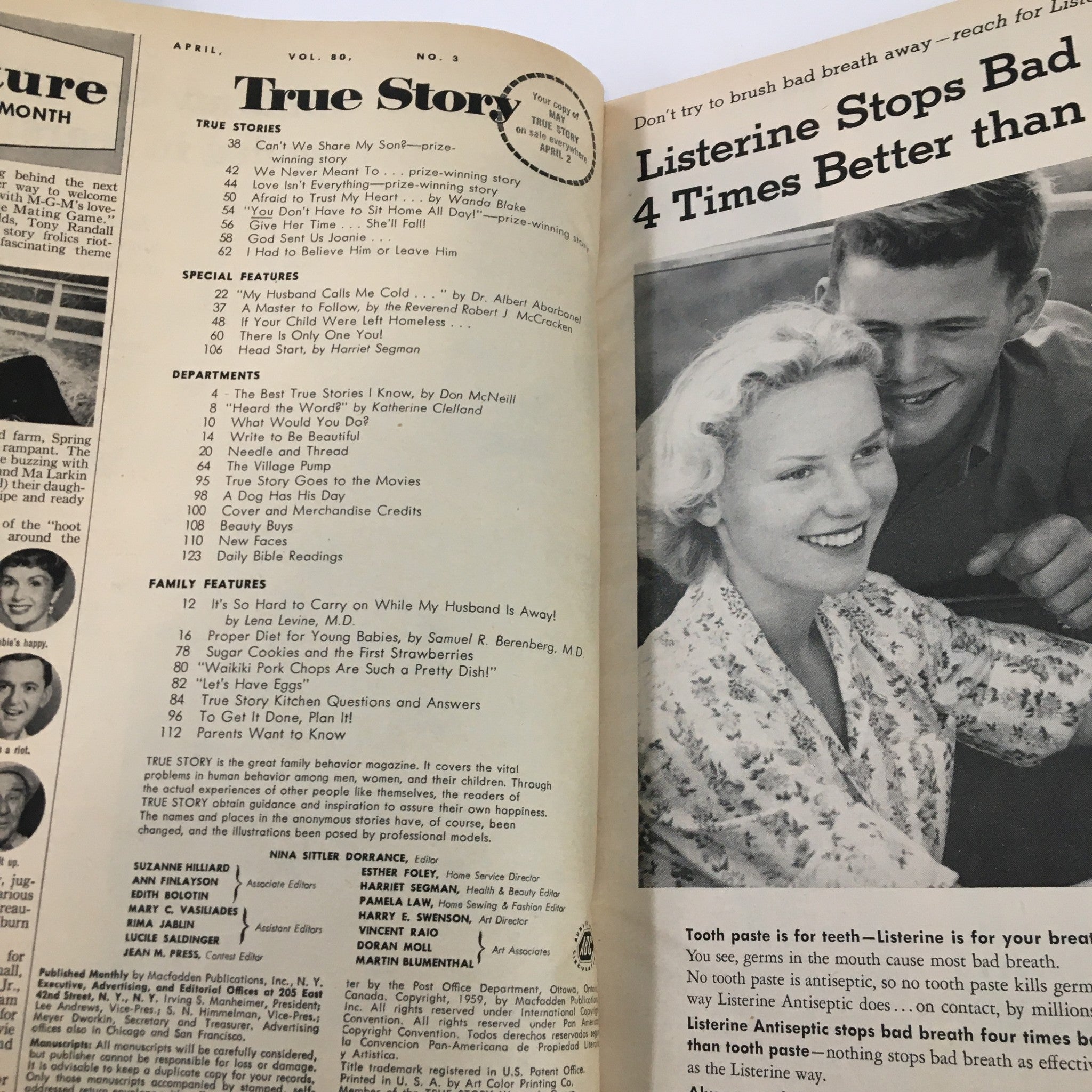 VTG True Story Magazine April 1959 How Far Can Your Trust A Man No Label