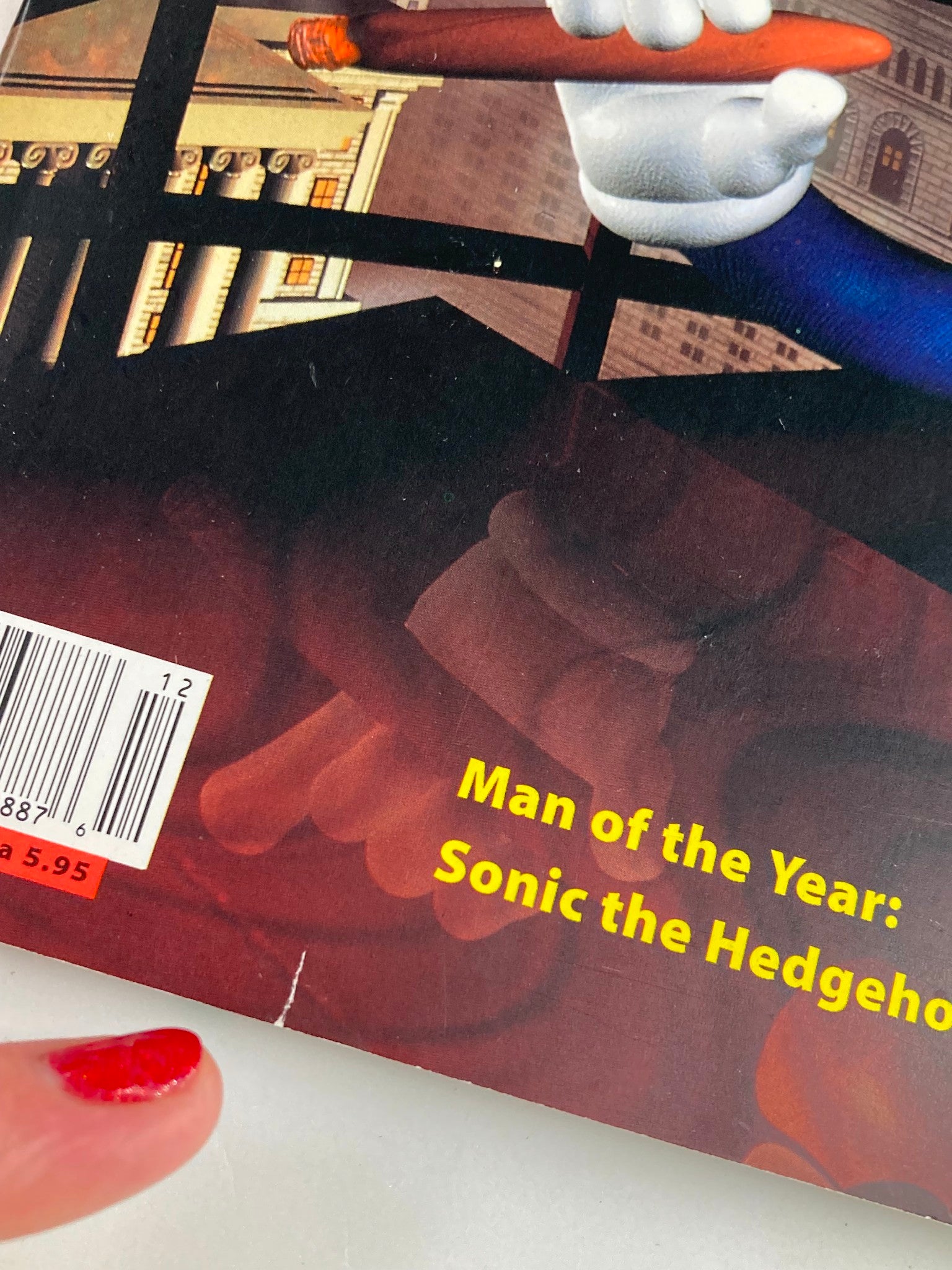 Wired Magazine December 1993 Sonic the Hedgehog Man of the Year No Label