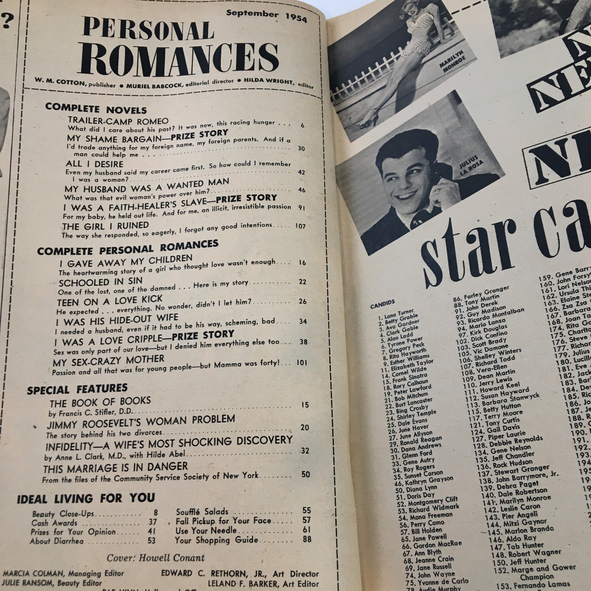 Personal Romances Magazine September 1954 I Was A Faith Healer's Slave No Label