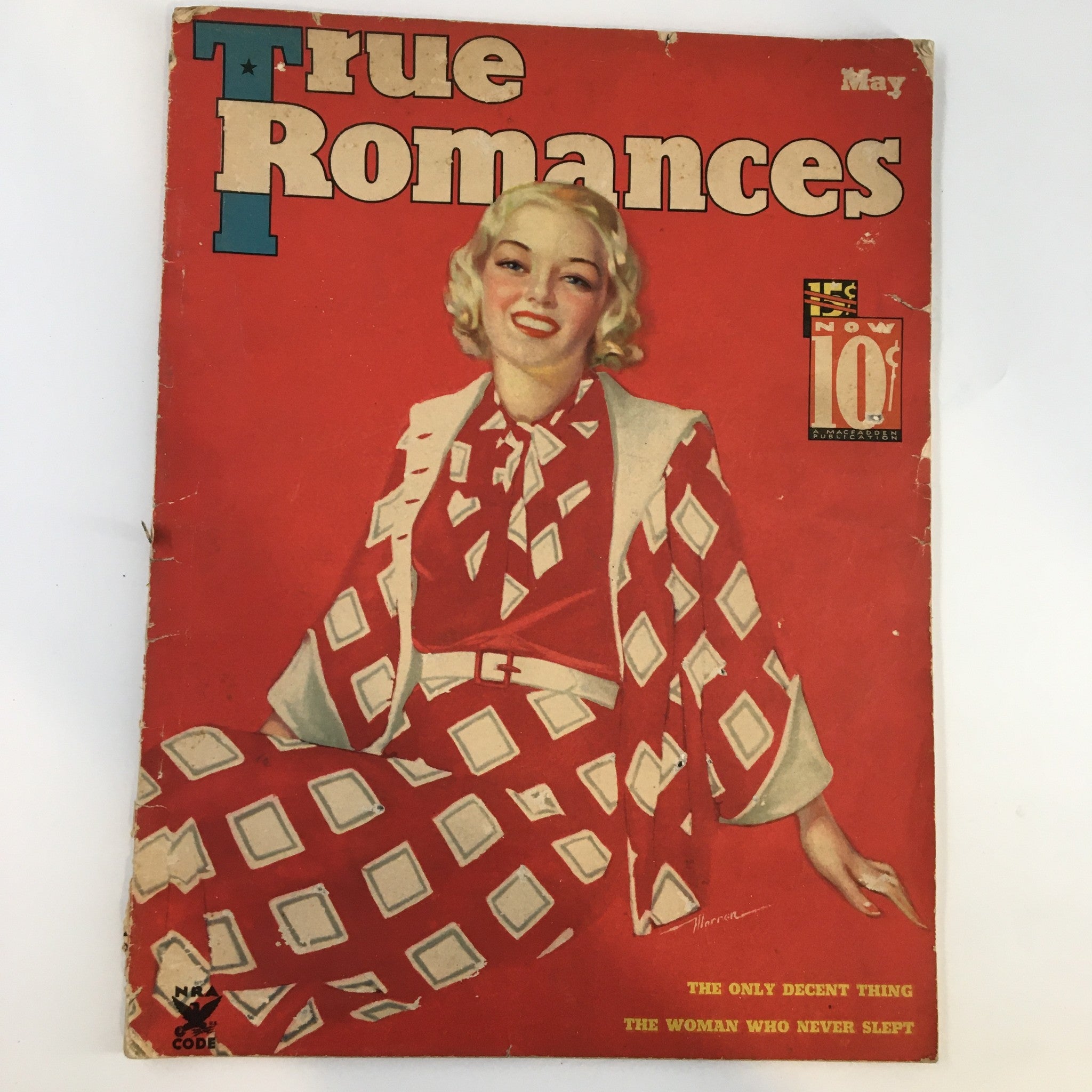 VTG True Romances Magazine May 1935 The Woman Who Never Slept No Label