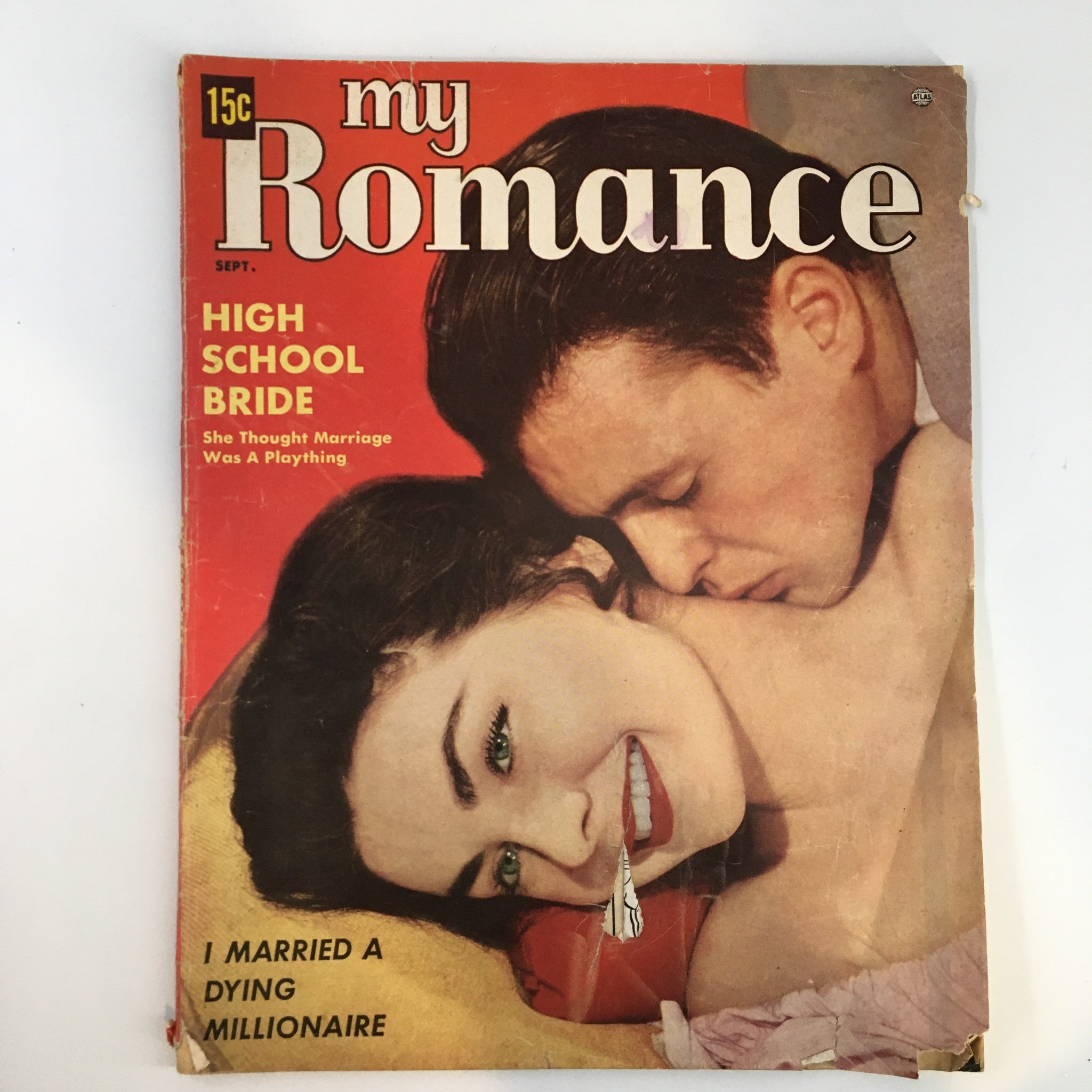 VTG My Romance Magazine September 1954 I Ran Away From My Husband No Label