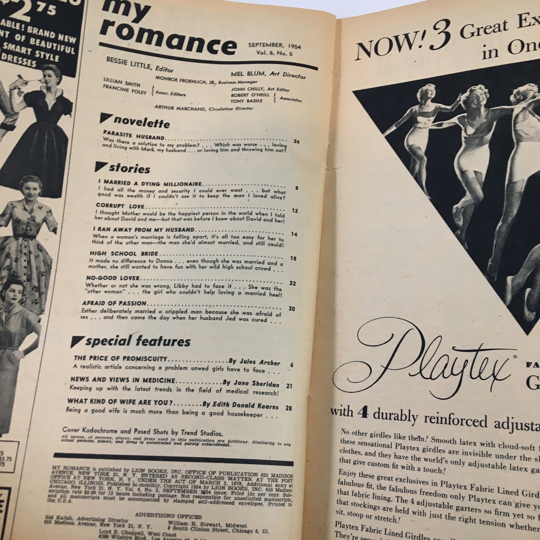 VTG My Romance Magazine September 1954 I Ran Away From My Husband No Label