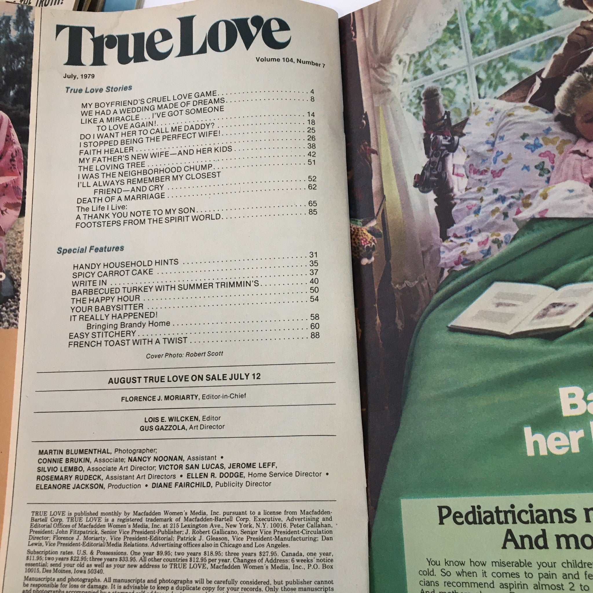 VTG True Love Magazine July 1979 Death of A Marriage Controversial No Label