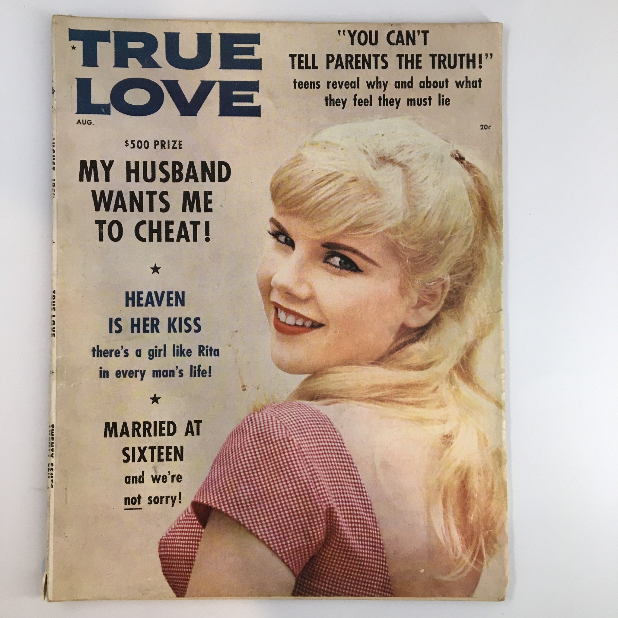 VTG True Love Magazine August 1959 My Husband Wants Me To Cheat No Label