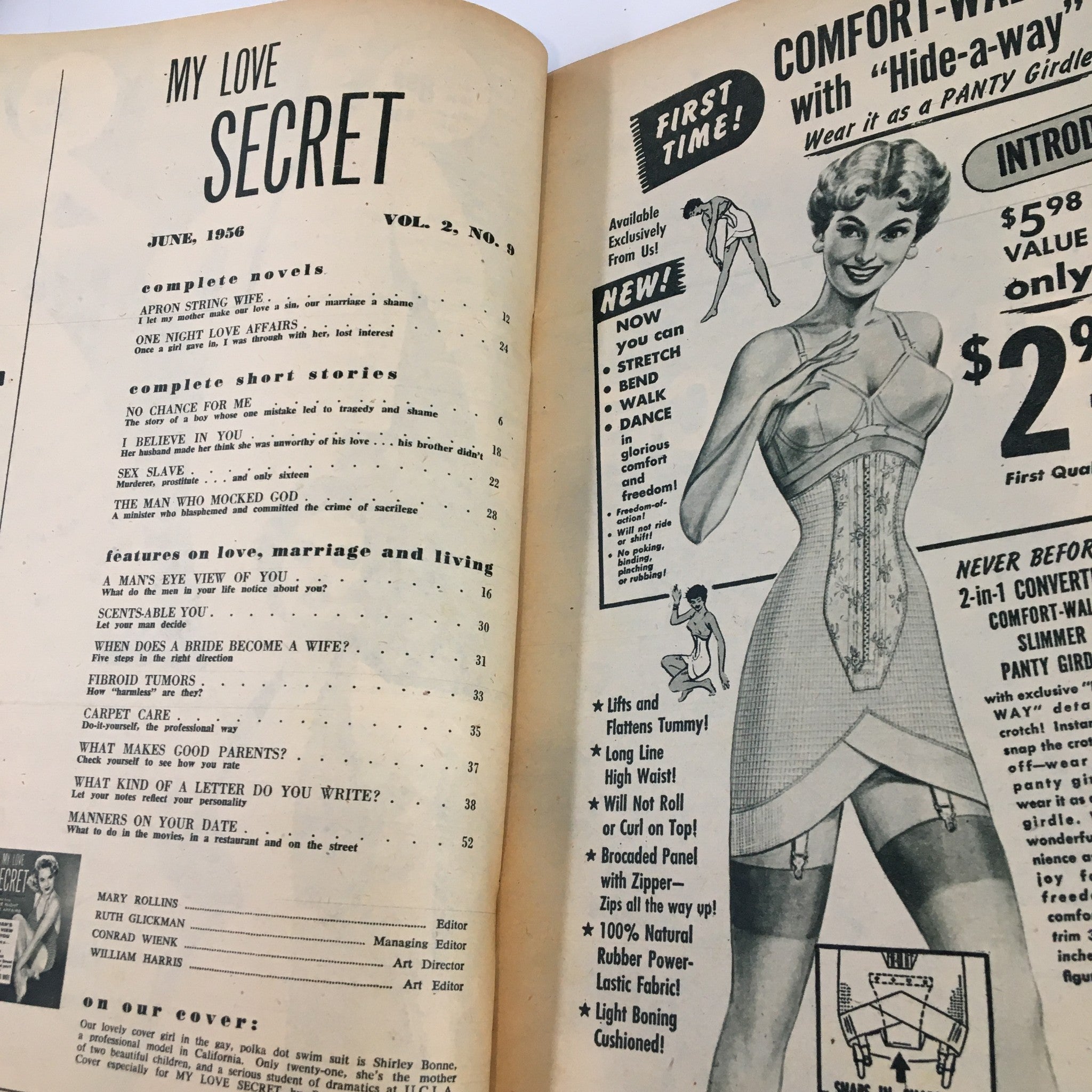 My Love Secret Magazine June 1956 I Wanted Only One Night Affairs No Label