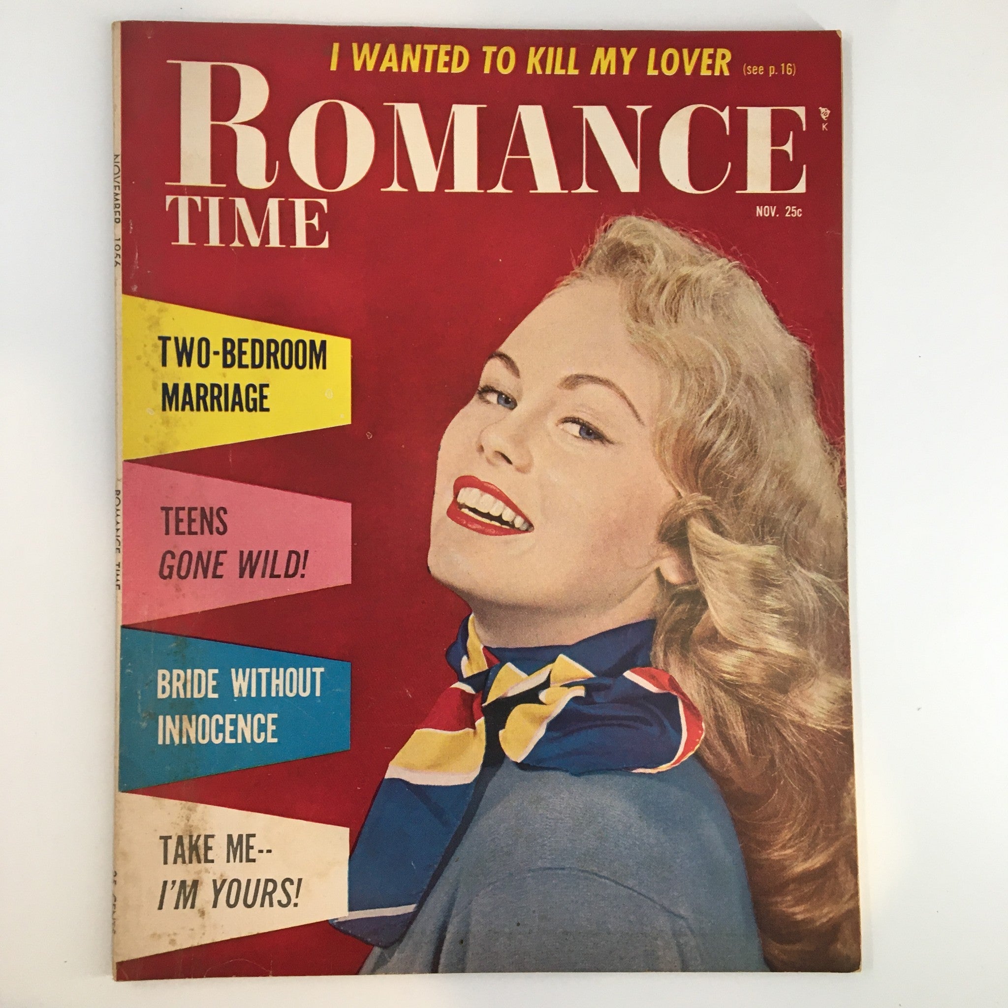 Romance Time Magazine November 1956 Bride Without Innocence No Label