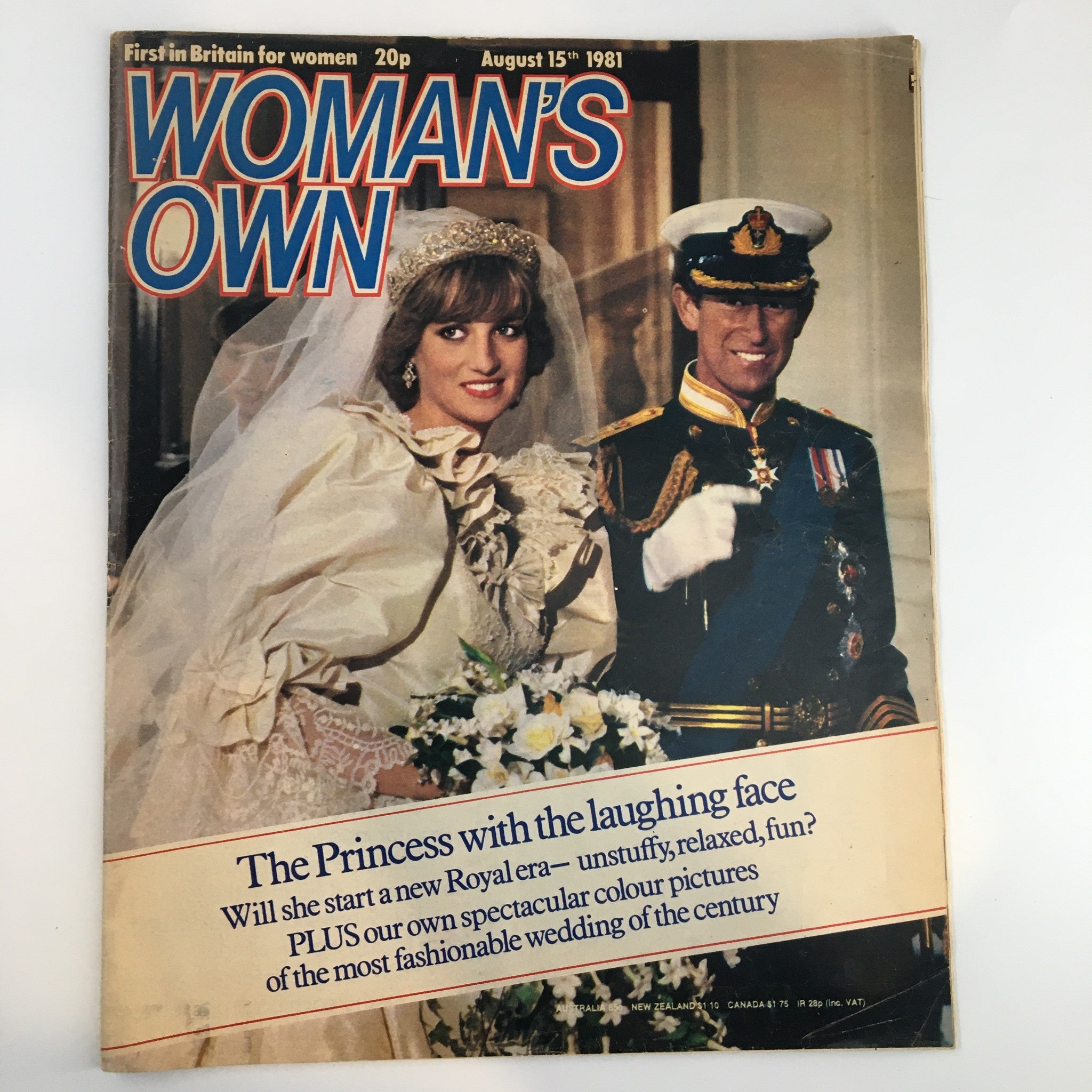 VTG Woman's Own Magazine August 15 1981 Princess Diana & Prince Charles Wedding