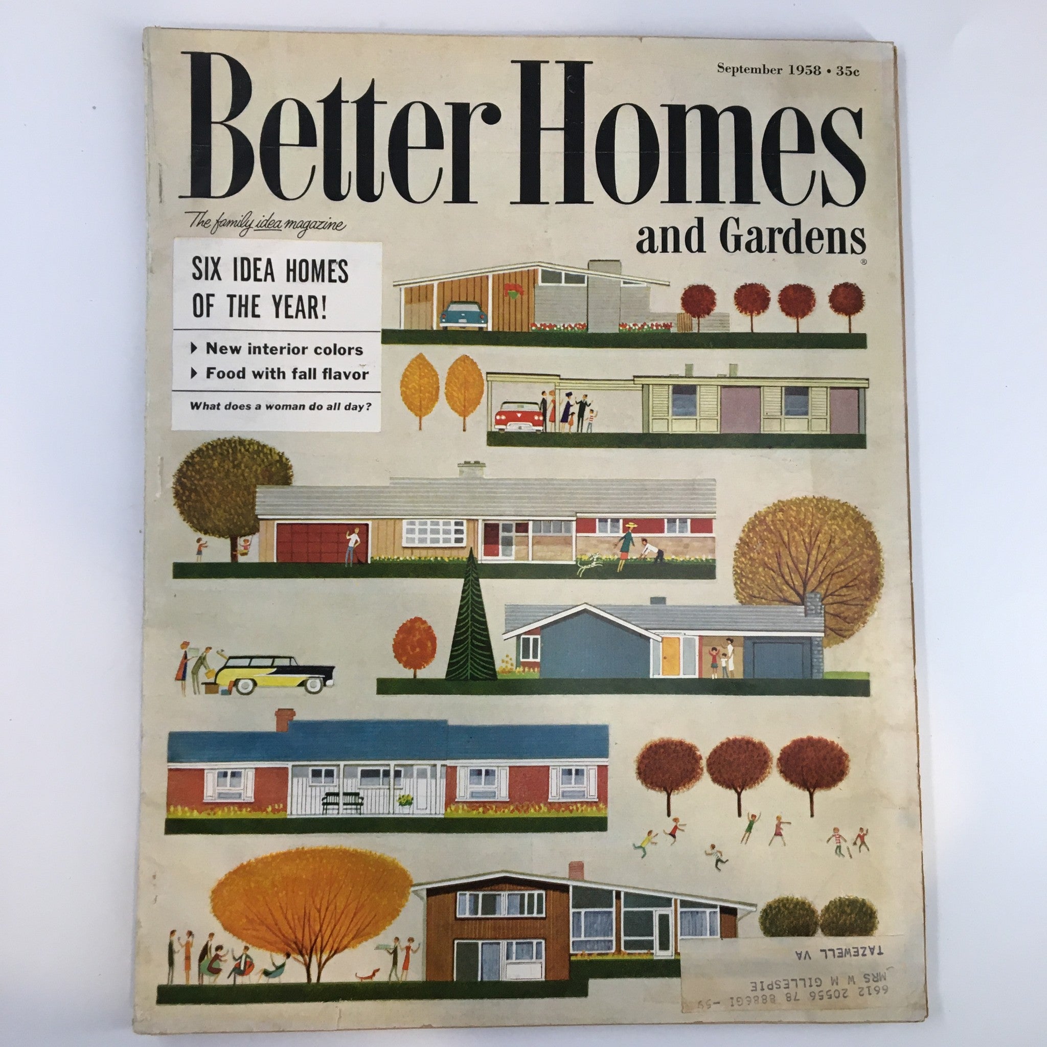 Better Homes & Hardens Magazine September 1958 Wonderful Ways with Color