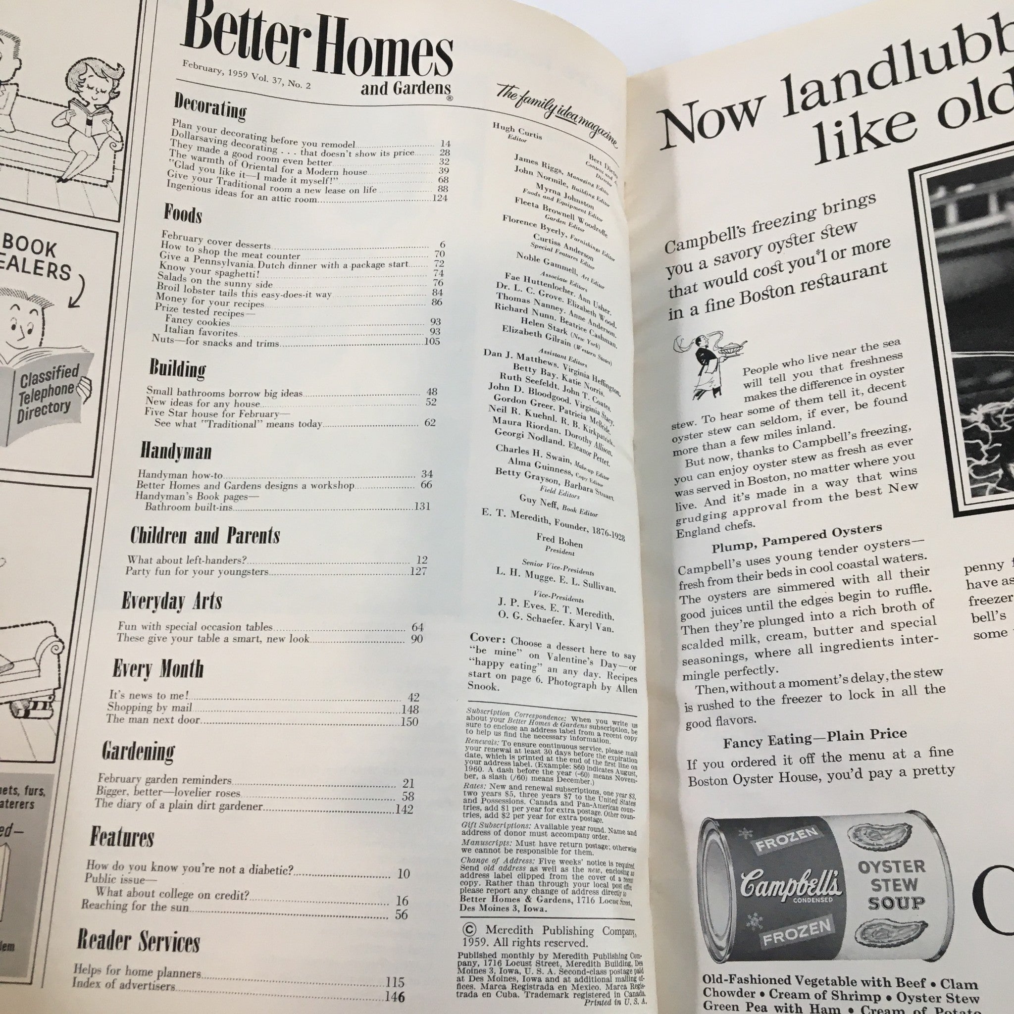 Better Homes & Hardens Magazine February 1959 Handyman Tackles 2 Tired Bathrooms