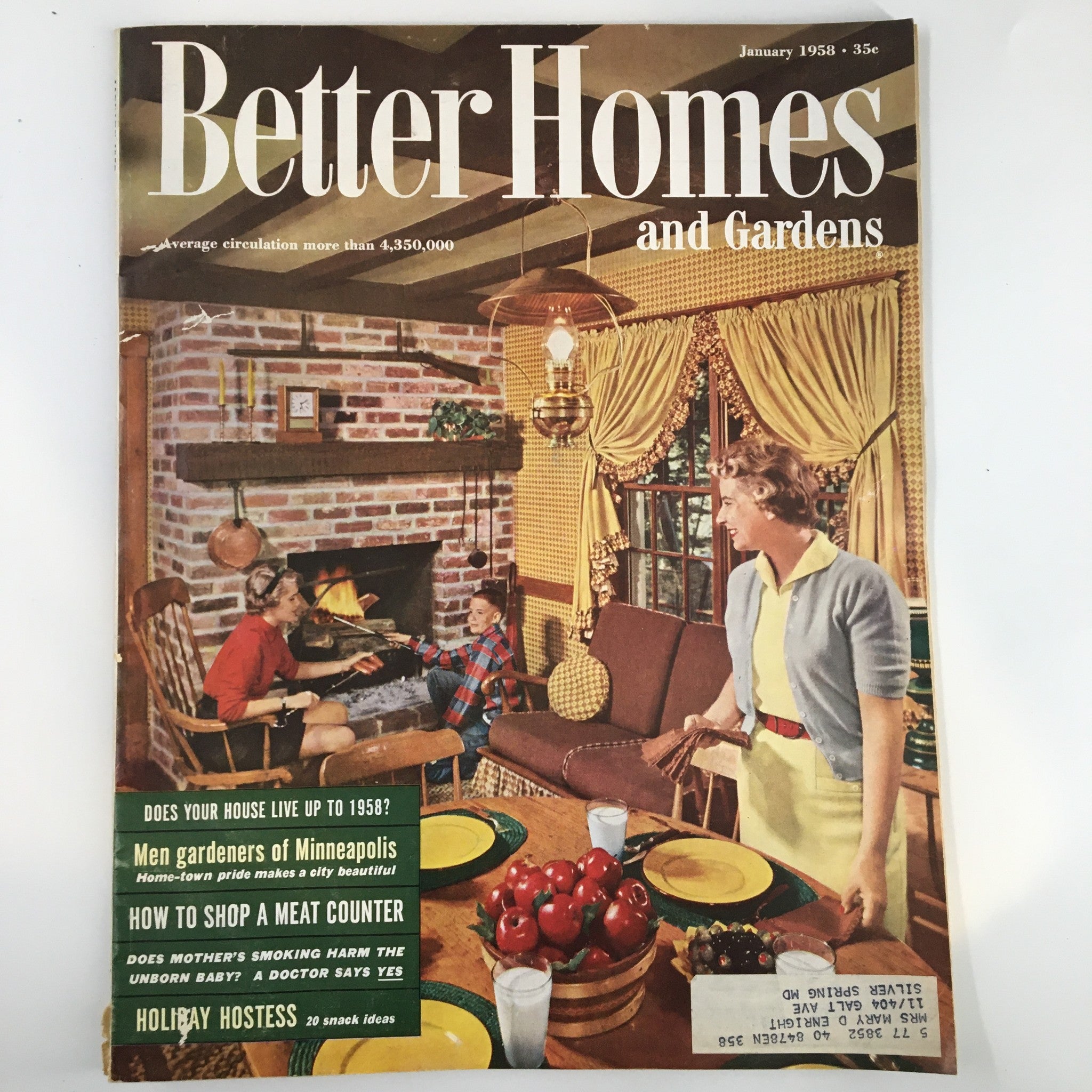 Better Homes & Gardens Magazine January 1958 Men Gardens of Minneapolis