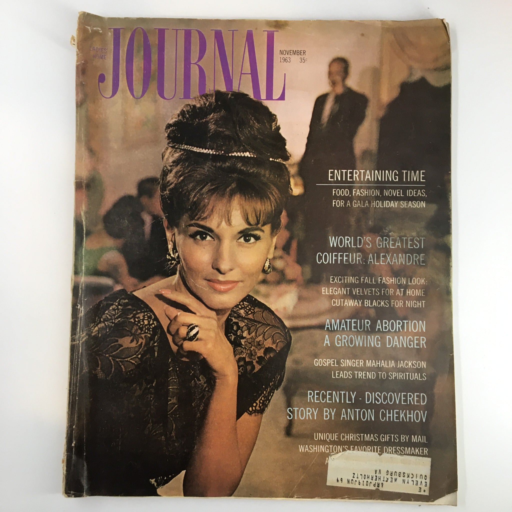 Ladies' Home Journal Magazine November 1963 World's Greatest Coiffeur Alexandre