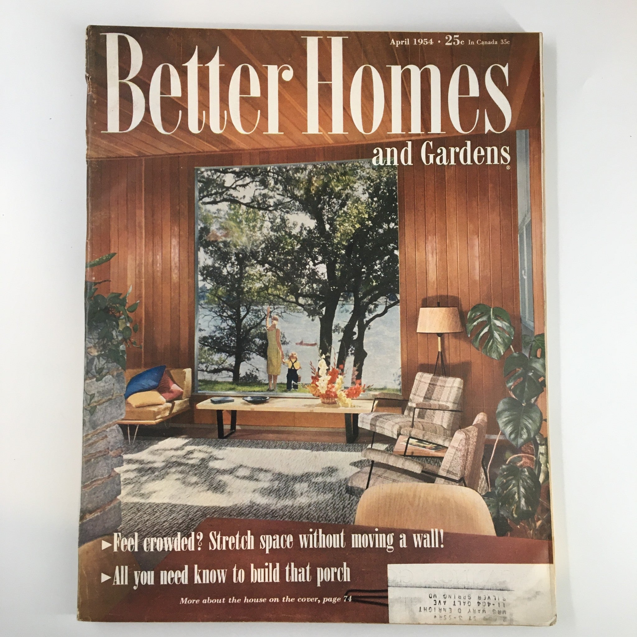 Better Homes & Gardens Magazine April 1954 All You Need Know To Build a Porch