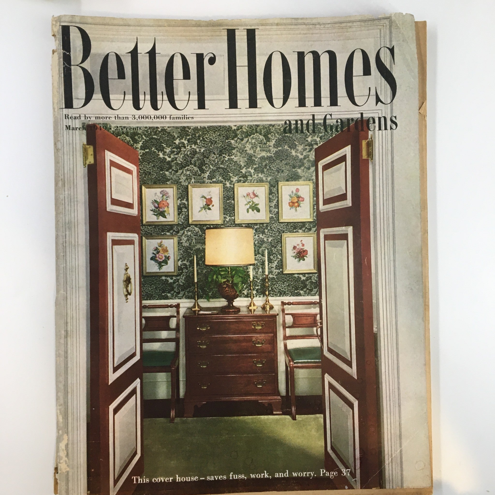 Better Homes & Gardens Magazine March 1949 How To Live on A Slope and Like It