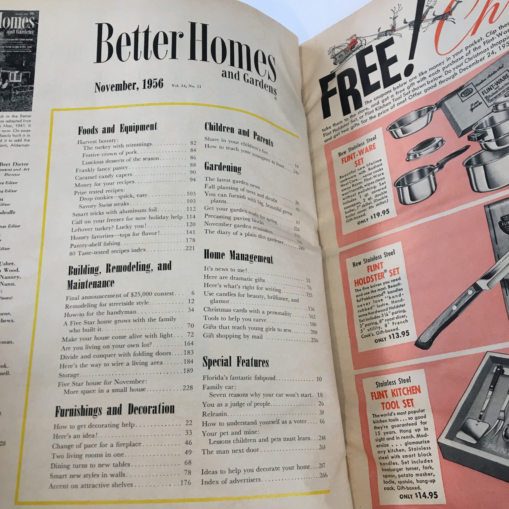 Better Homes & Gardens Magazine November 1956 Storage Space You Didn't Know Had