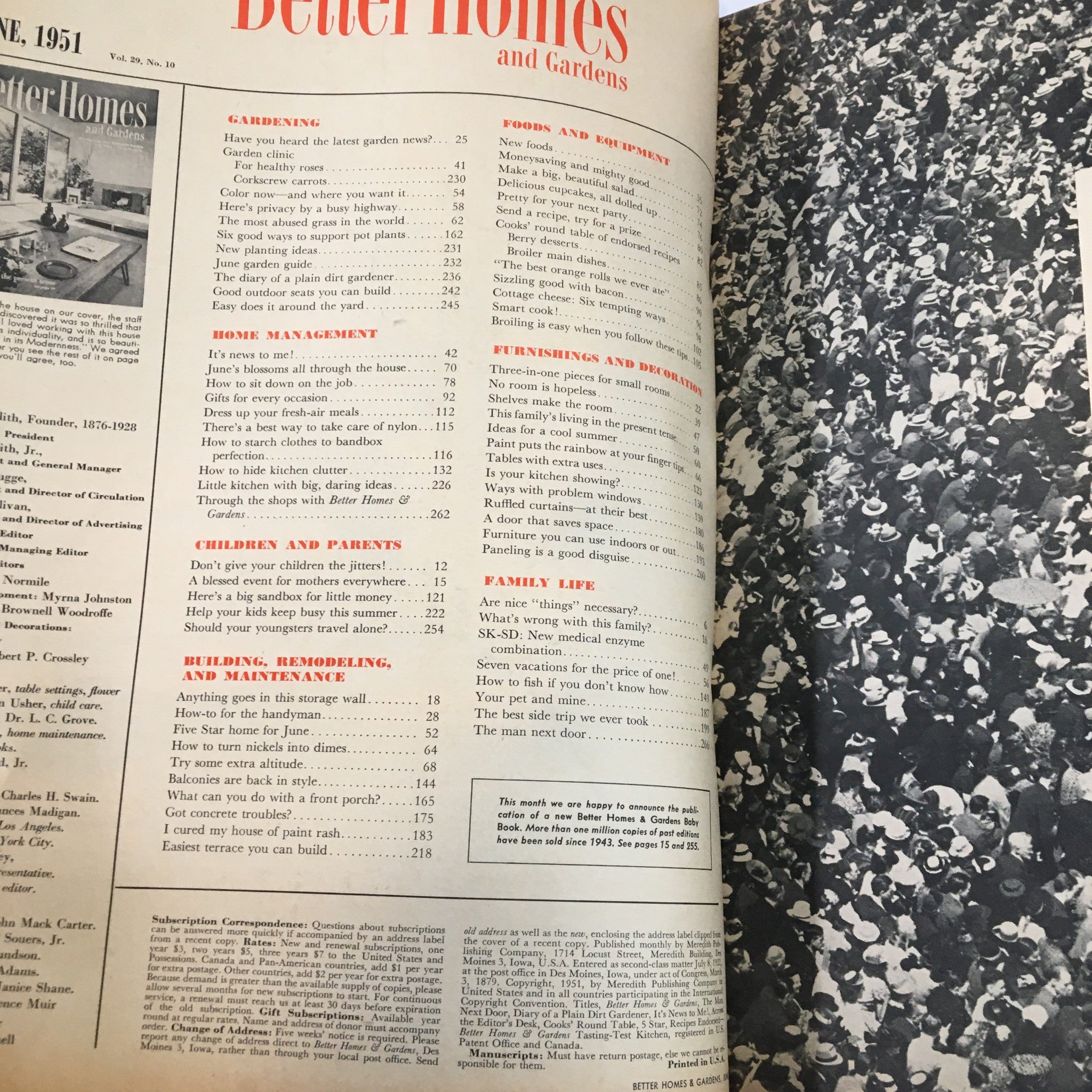 Better Homes & Gardens Magazine June 1951 For Living in the Present Tense