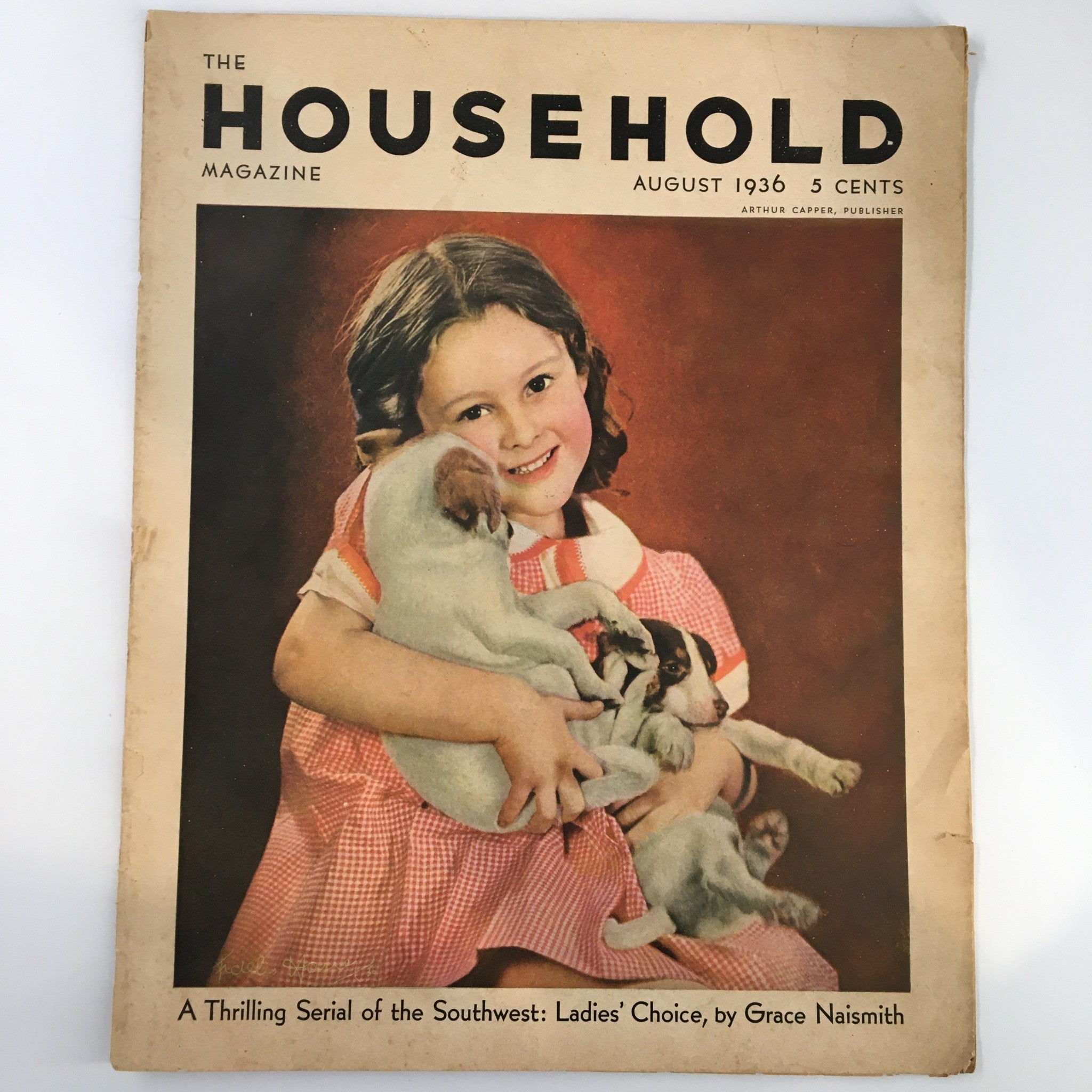 VTG Household Magazine August 1936 A Thrilling Serial of the Southwest