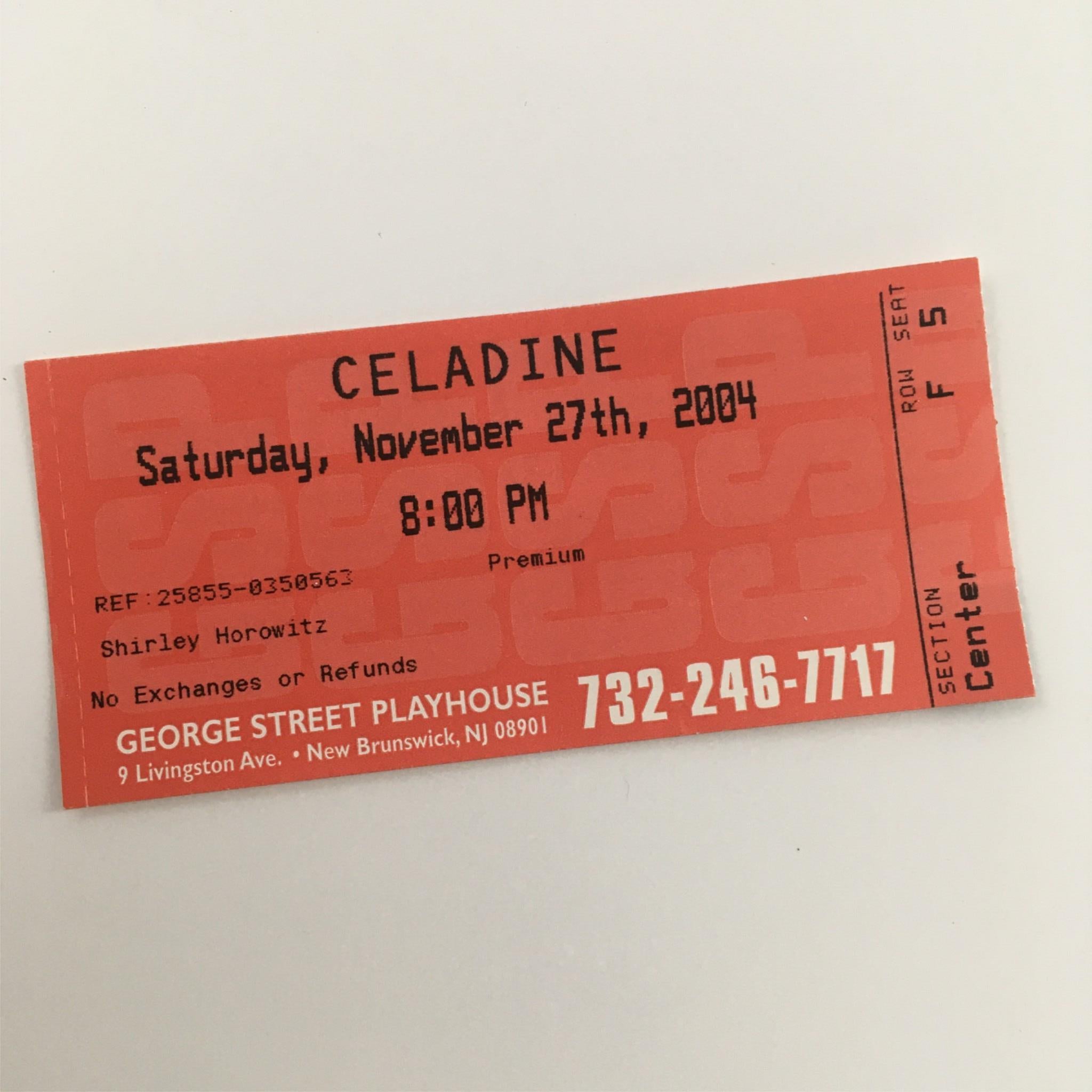 2004 Celadine by Charles Evered, David Saint at George Street Playhouse