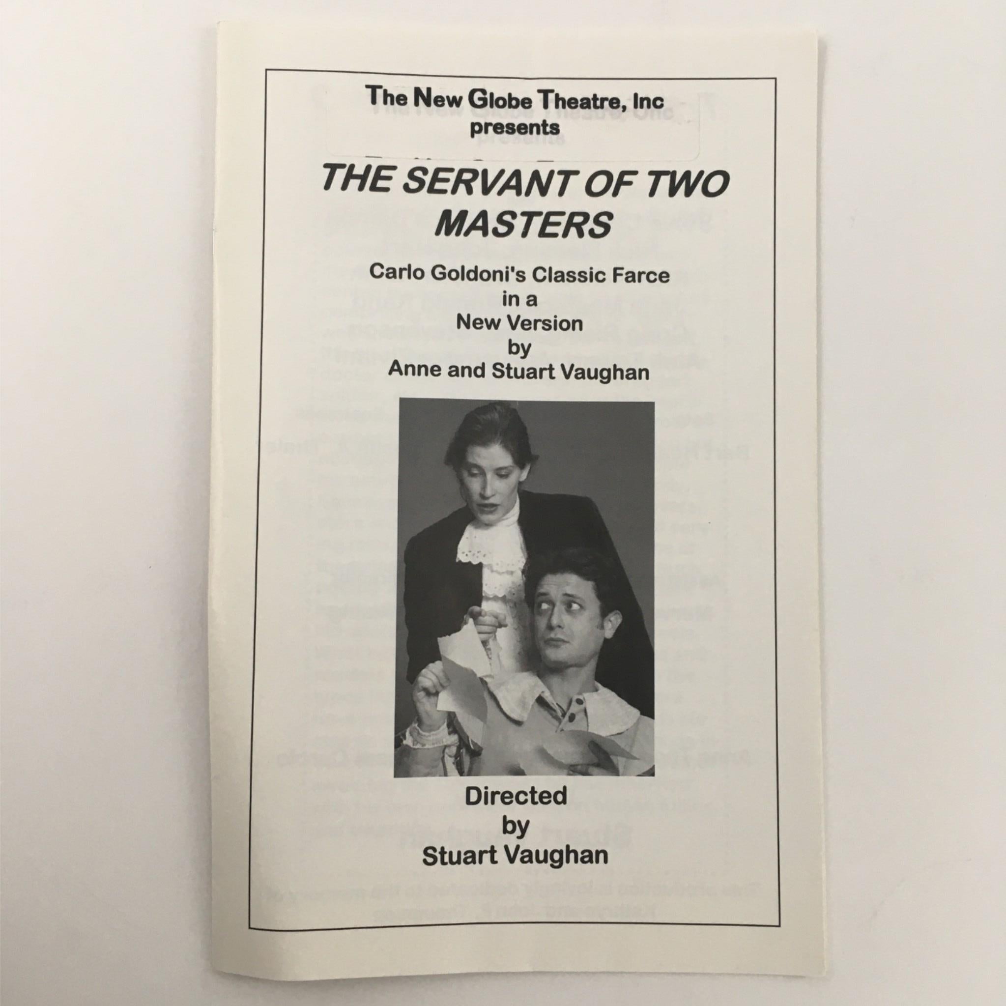 1980 The Servant of Two Masters at The New Globe Theatre by Stuart Vaughan