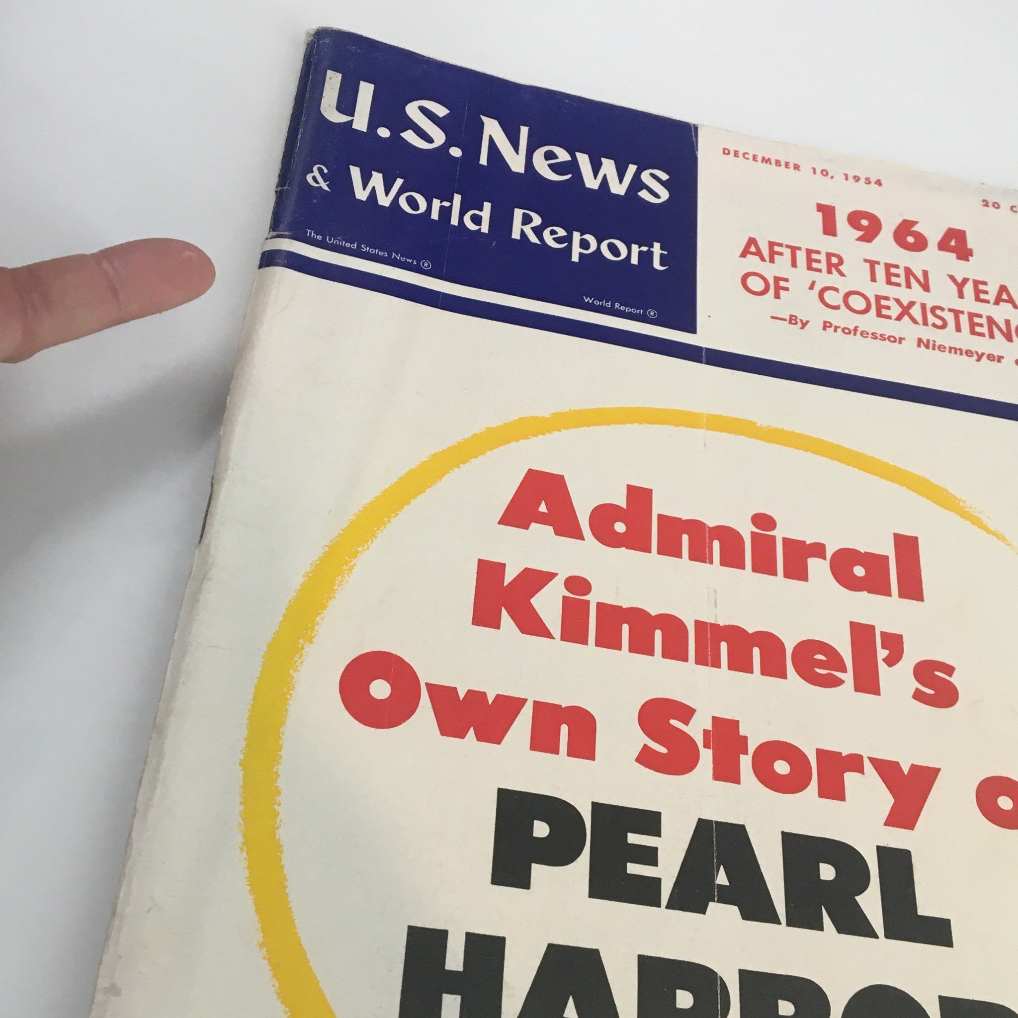 US News & World Report Magazine December 10 1954 Admiral Kimmey's Own Story